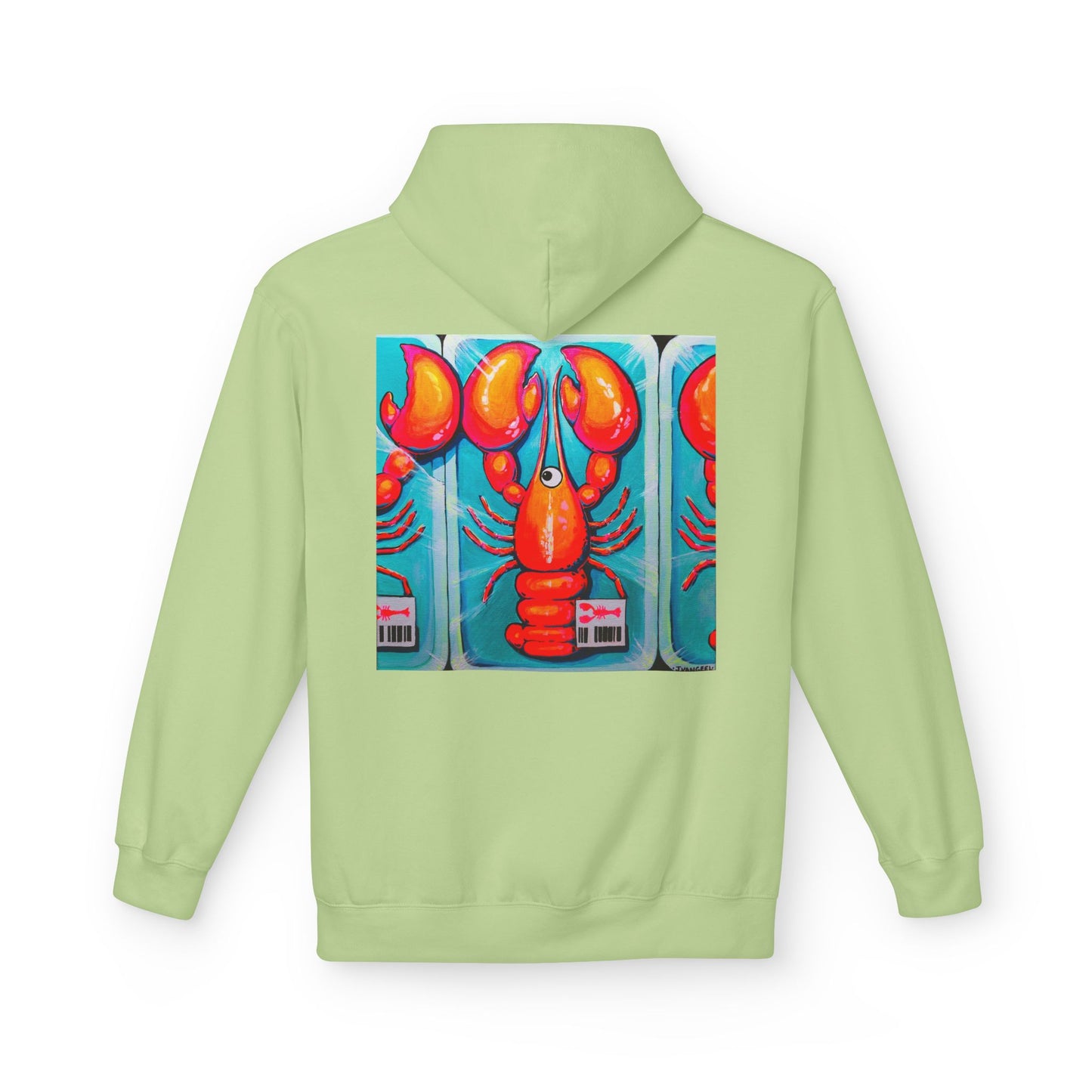Unisex Fresh Neon Lobster Soft Hoodie