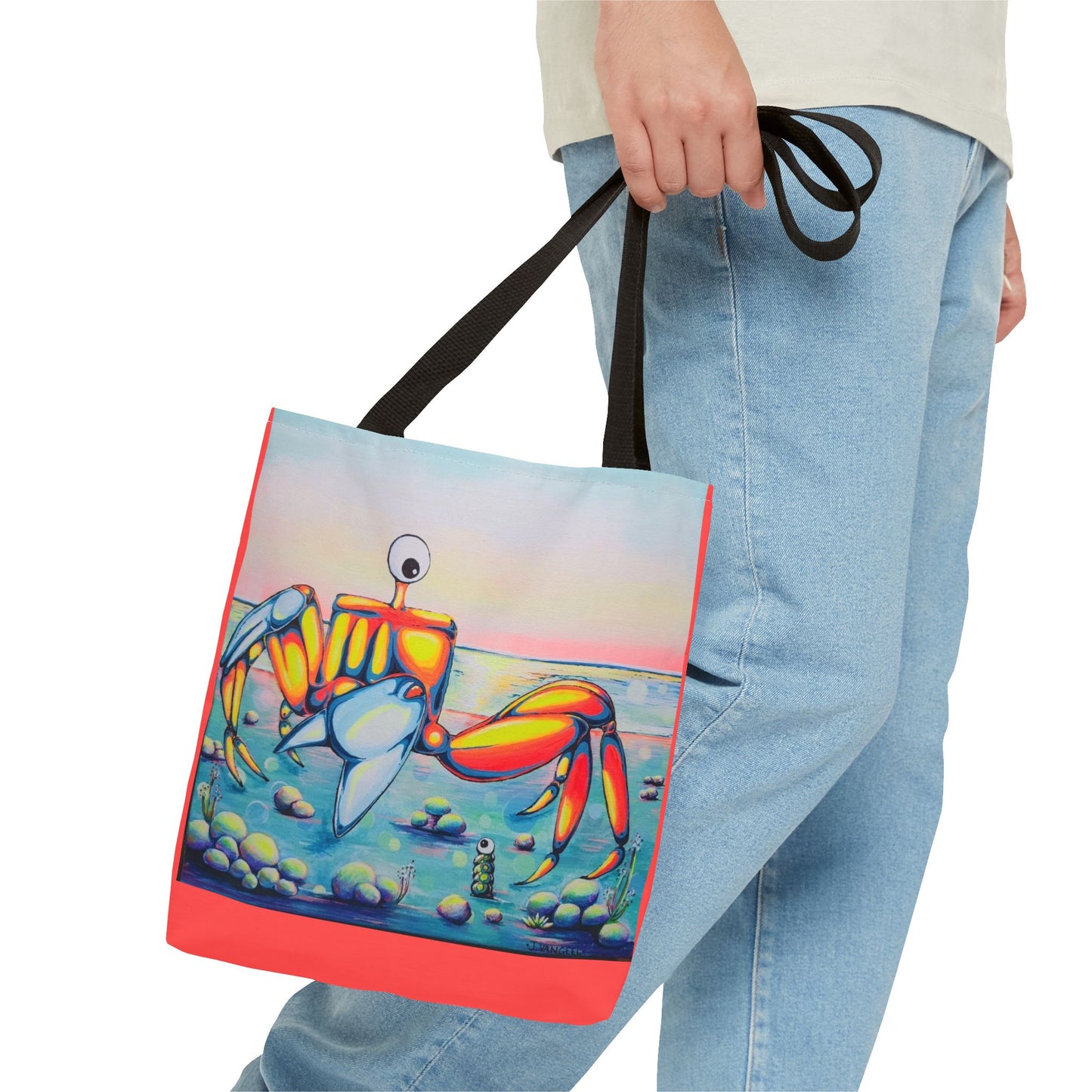 Premium Cyclops Crab Tote Bag, Original Artist Design, Reusable Shopping Tote,  Eco-Friendly