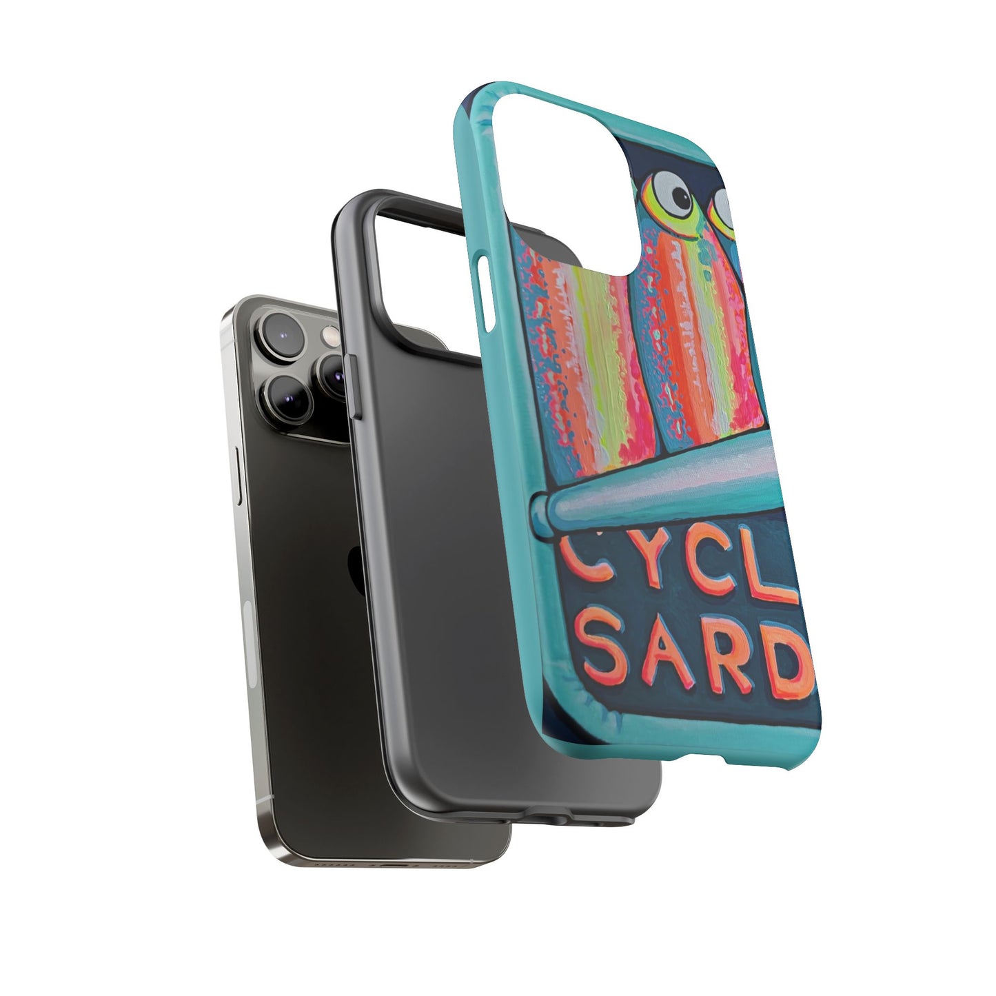 Neon Sardines Tough Phone Case