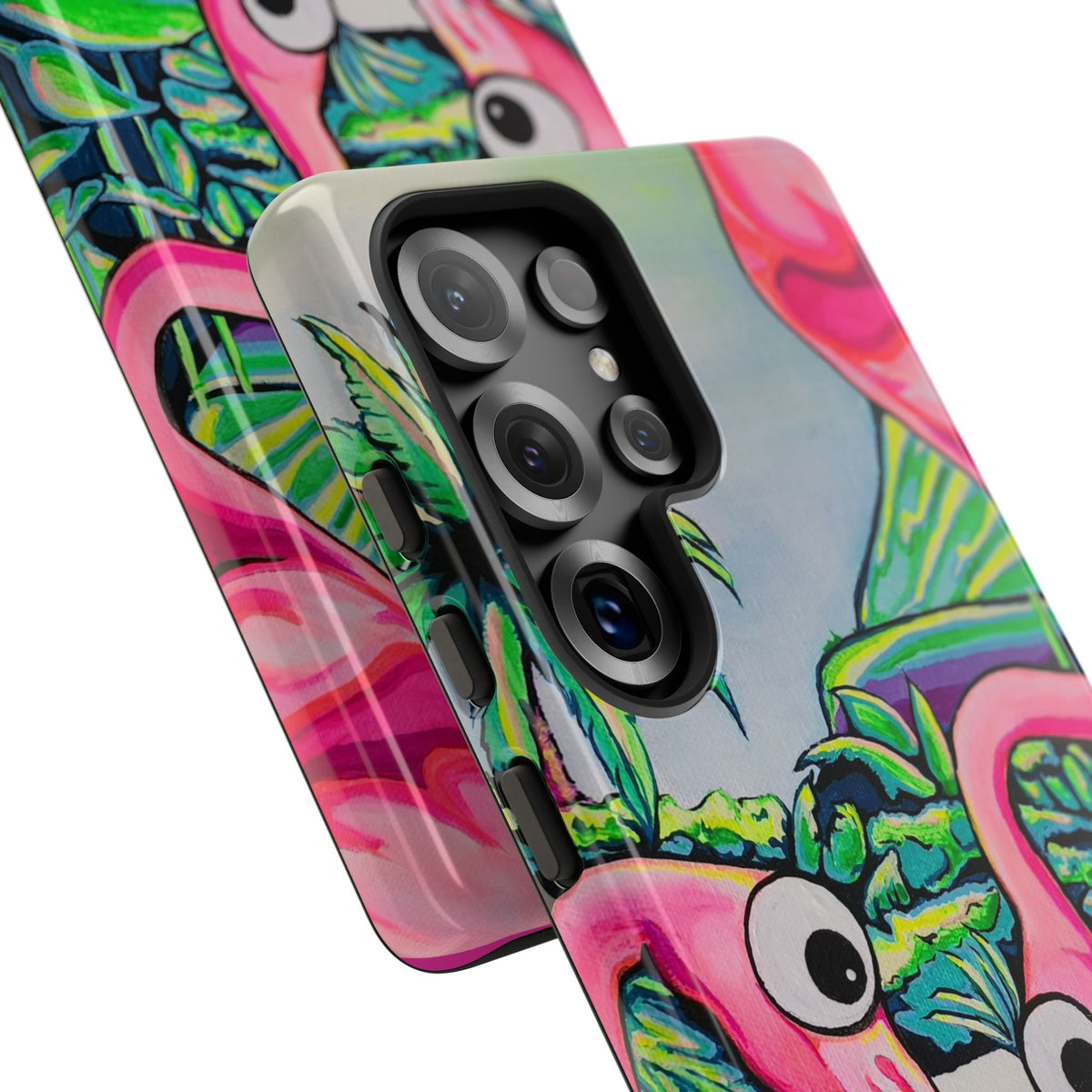 Cyclops Flamingo Family Tough Phone Case