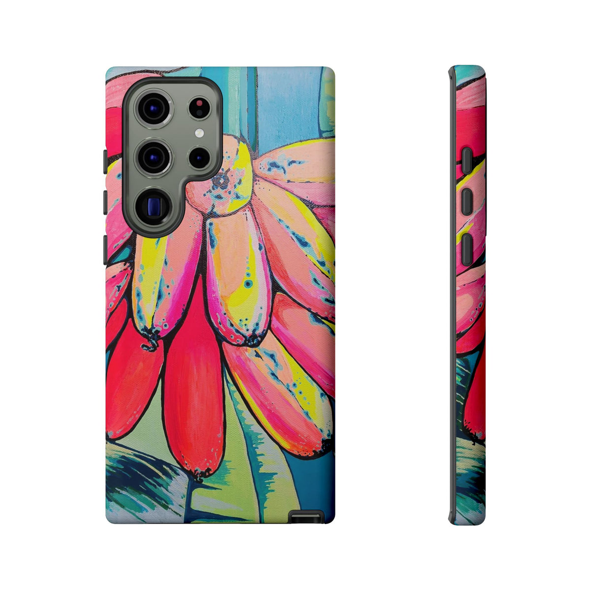 Neon Primitivo Bananas Tough Phone Case
