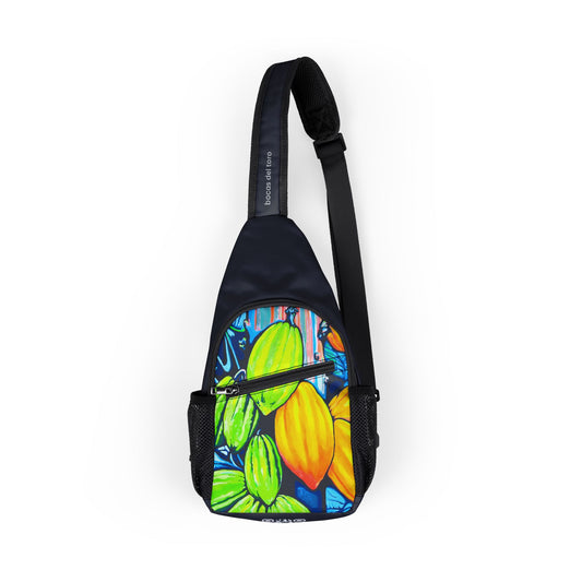 Neon Cacao Art Sling Bag - Travel or Everyday Chest Bag