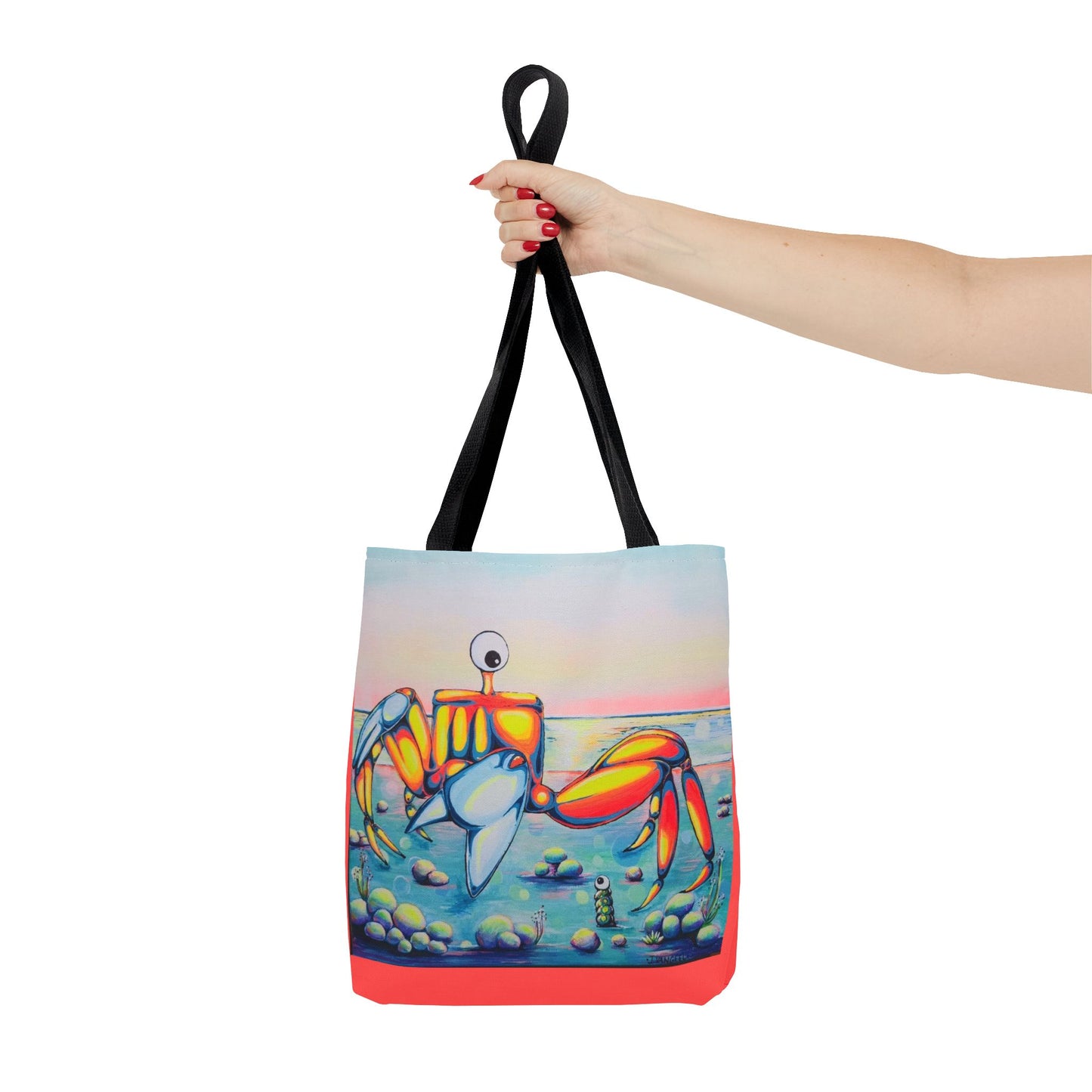 Premium Cyclops Crab Tote Bag, Original Artist Design, Reusable Shopping Tote,  Eco-Friendly