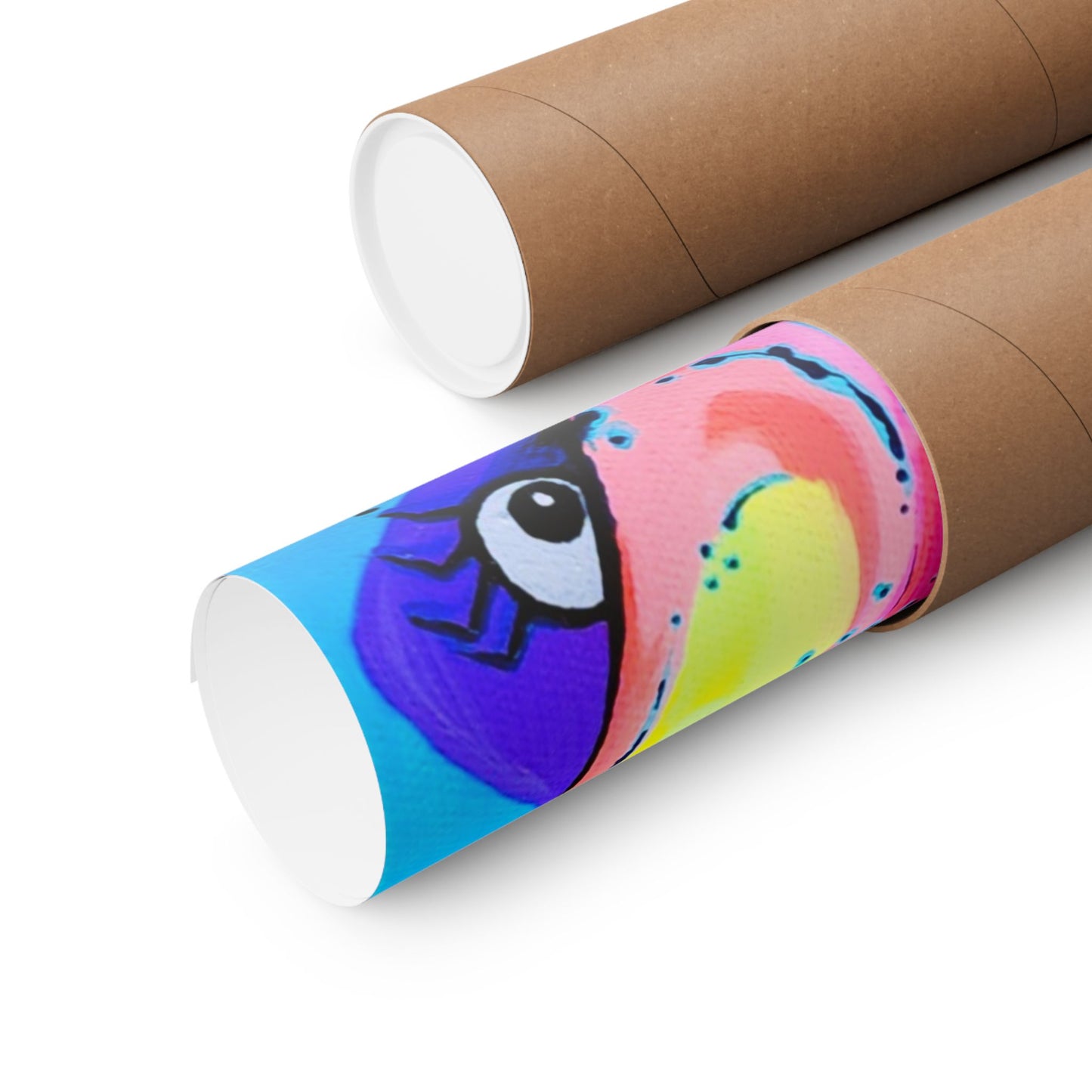 Neon Fat Bananas Giclée Art Poster