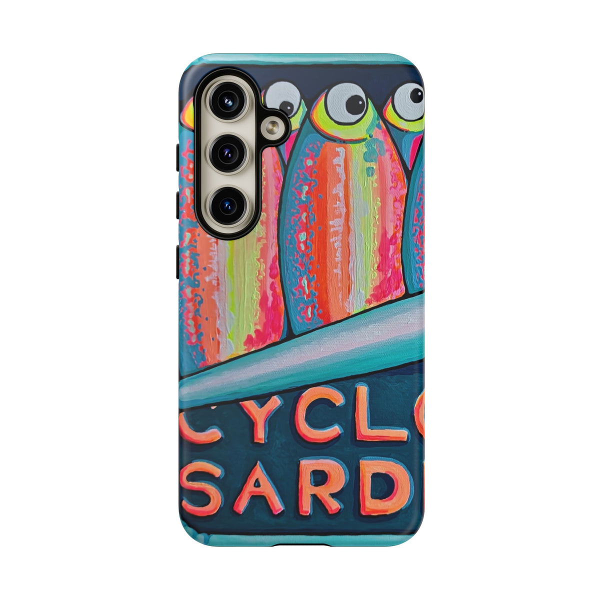 Neon Sardines Tough Phone Case
