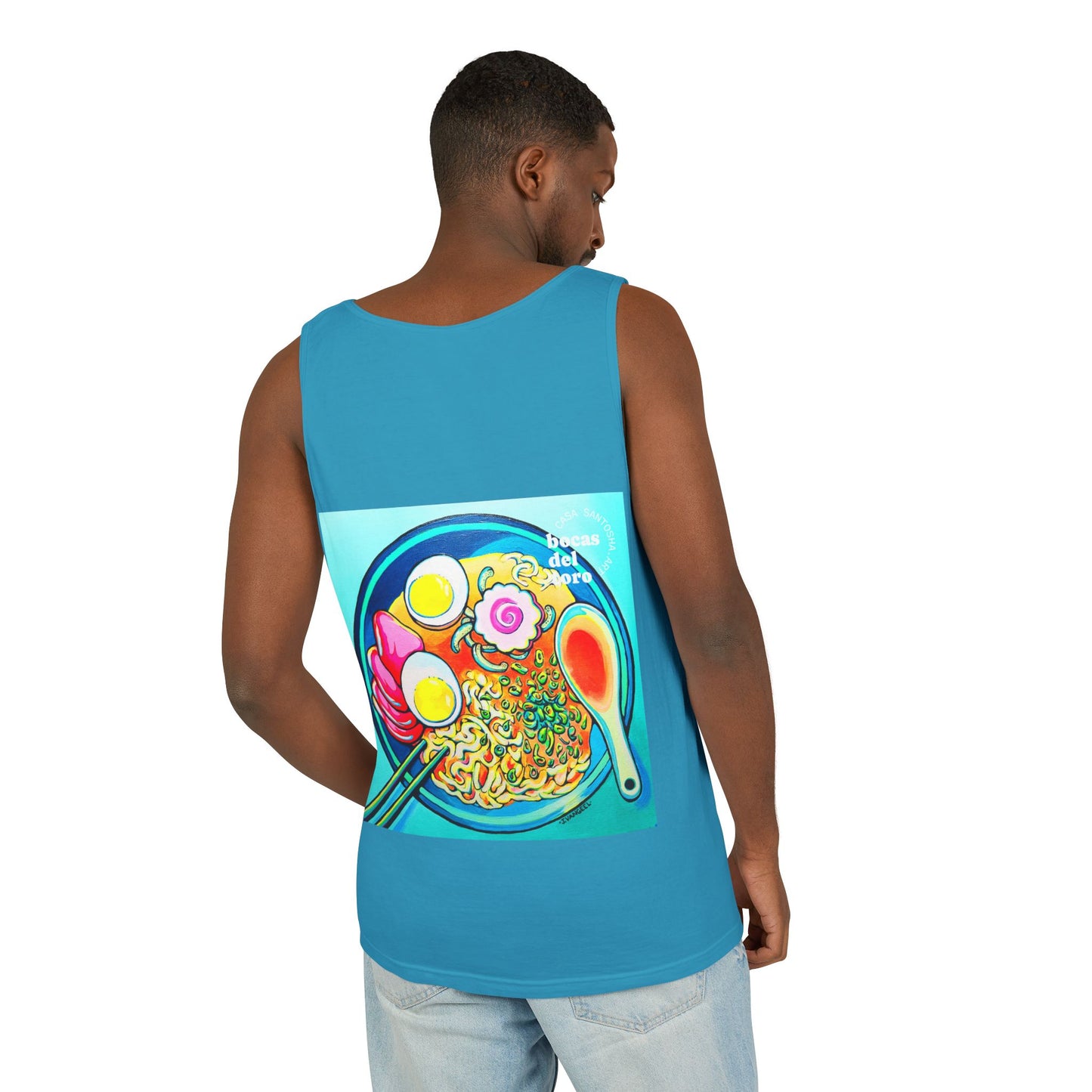 Unisex Neon Ramen Tank Top - Perfect for Summer Vibes
