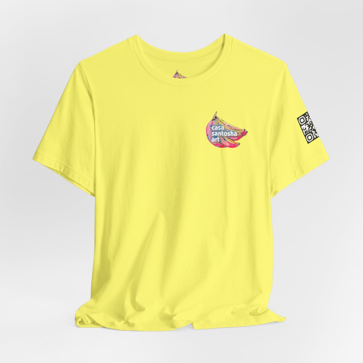 T-shirt unisexe néon à motif poisson frit
