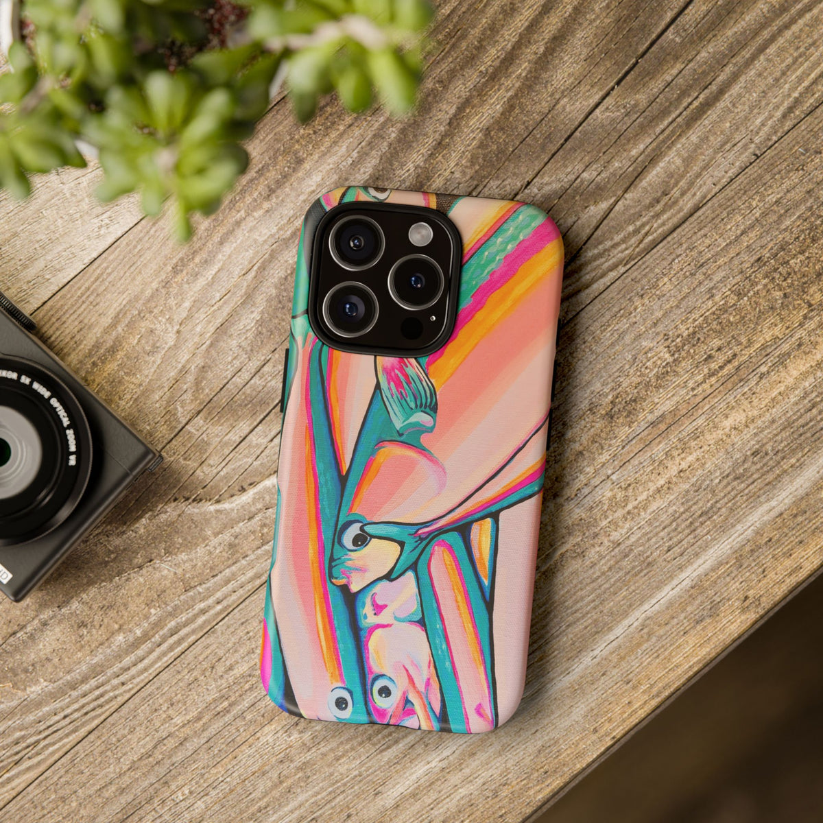 Neon Fish Tough Phone Case