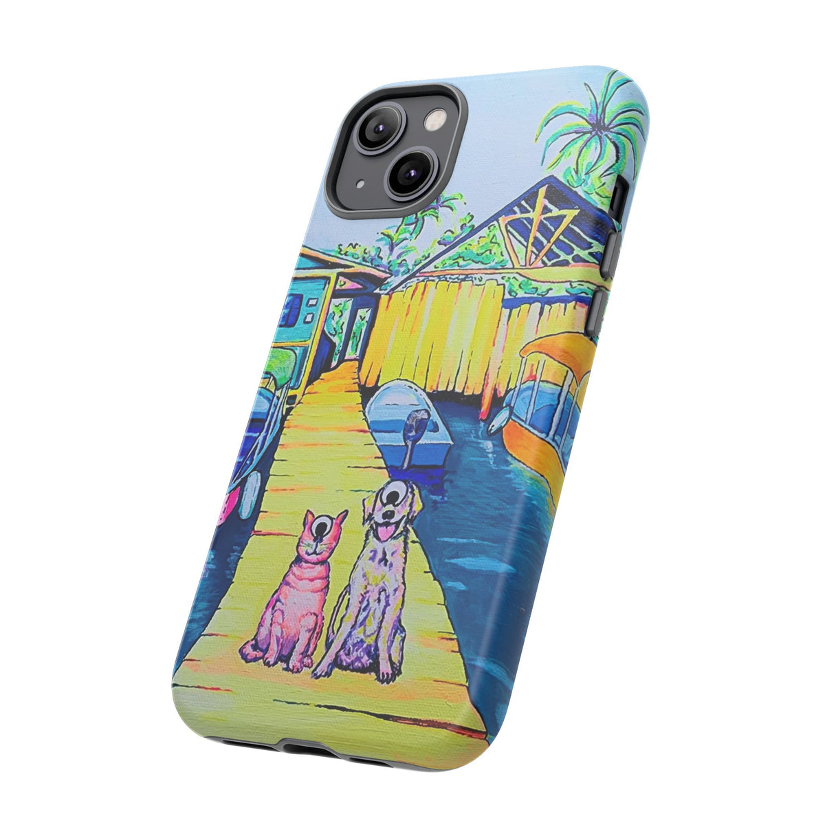 Cyclops Cat and Dog in Bocas Tough Phone Case