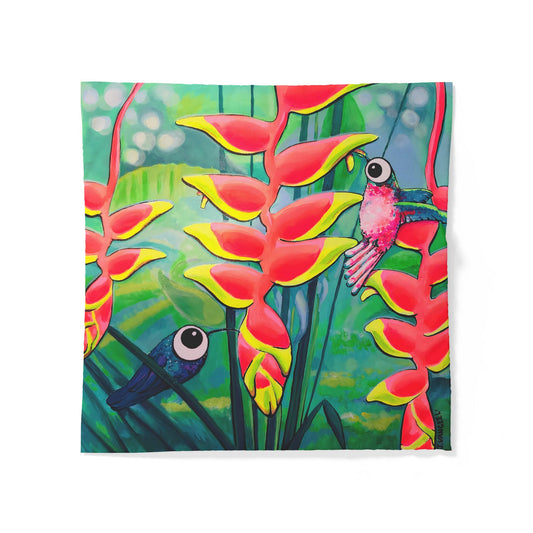 Cyclops Hummingbirds Duvet Cover