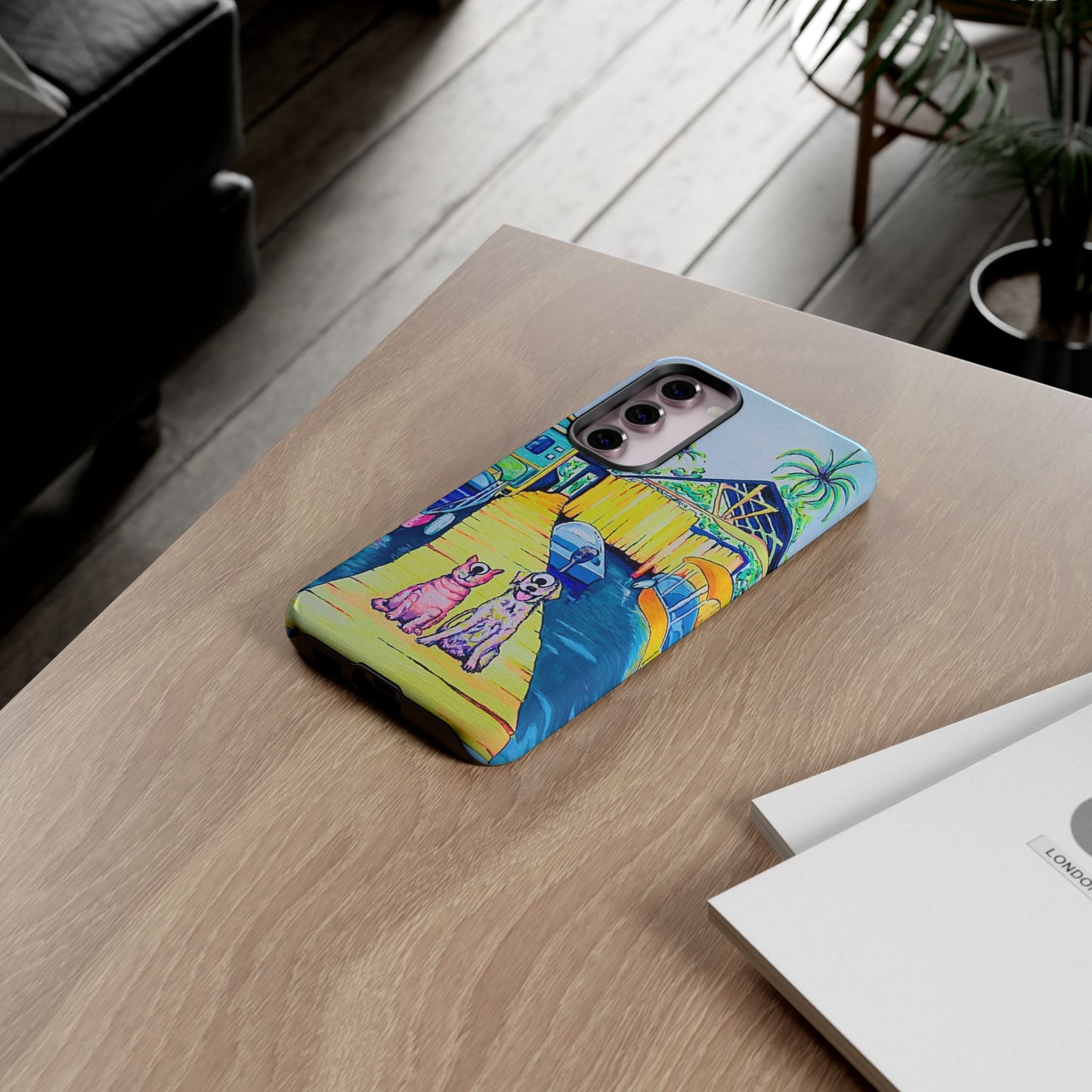 Cyclops Cat and Dog in Bocas Tough Phone Case