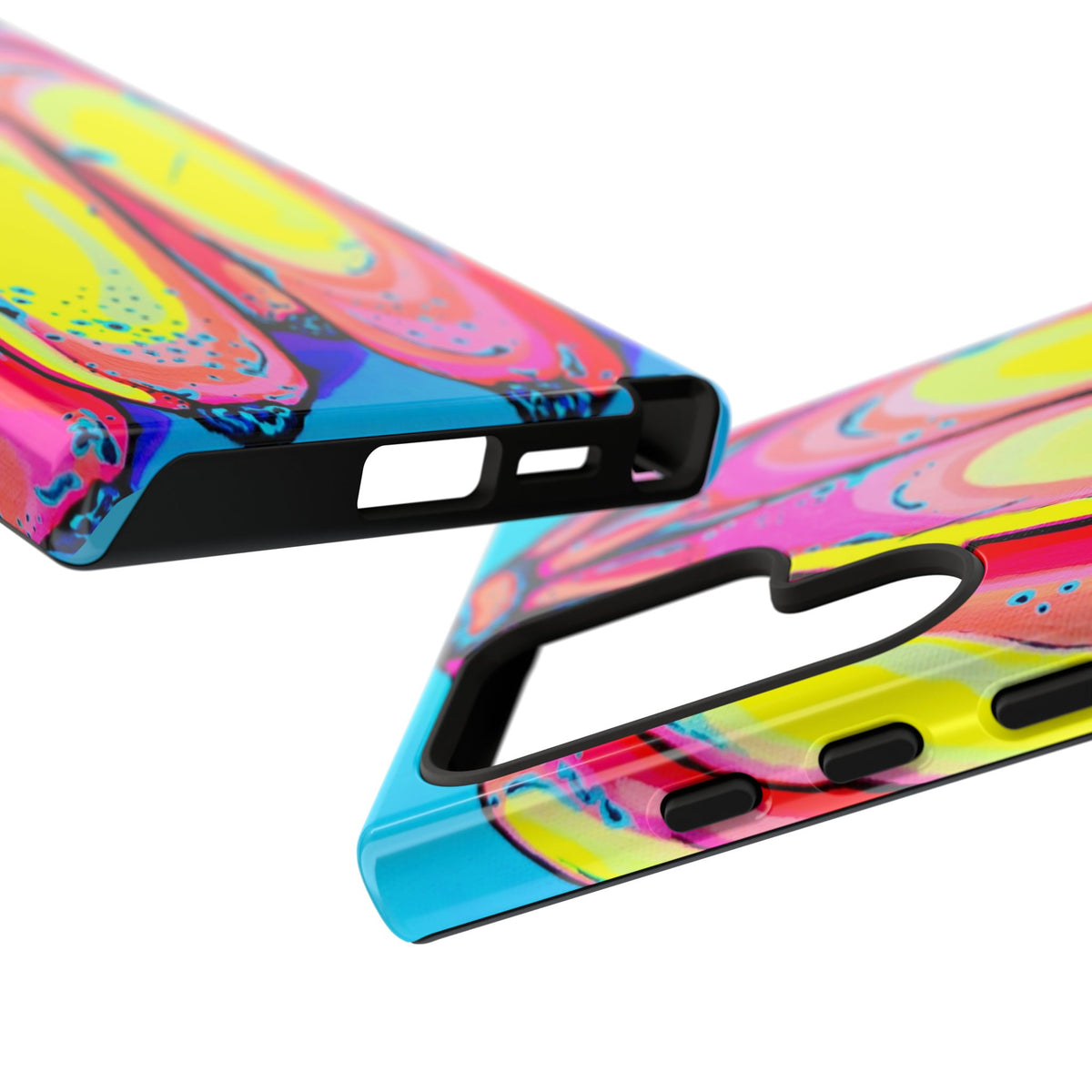 Neon Fat Bananas Tough Phone Case