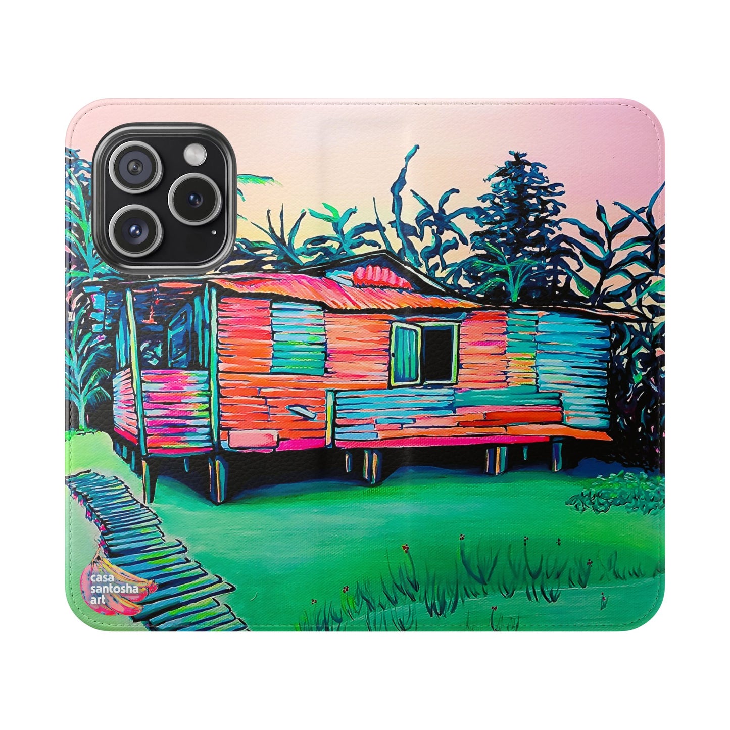 Luis Russell House Bocas Flip Phone Case – Wallet Cover with Card Slots