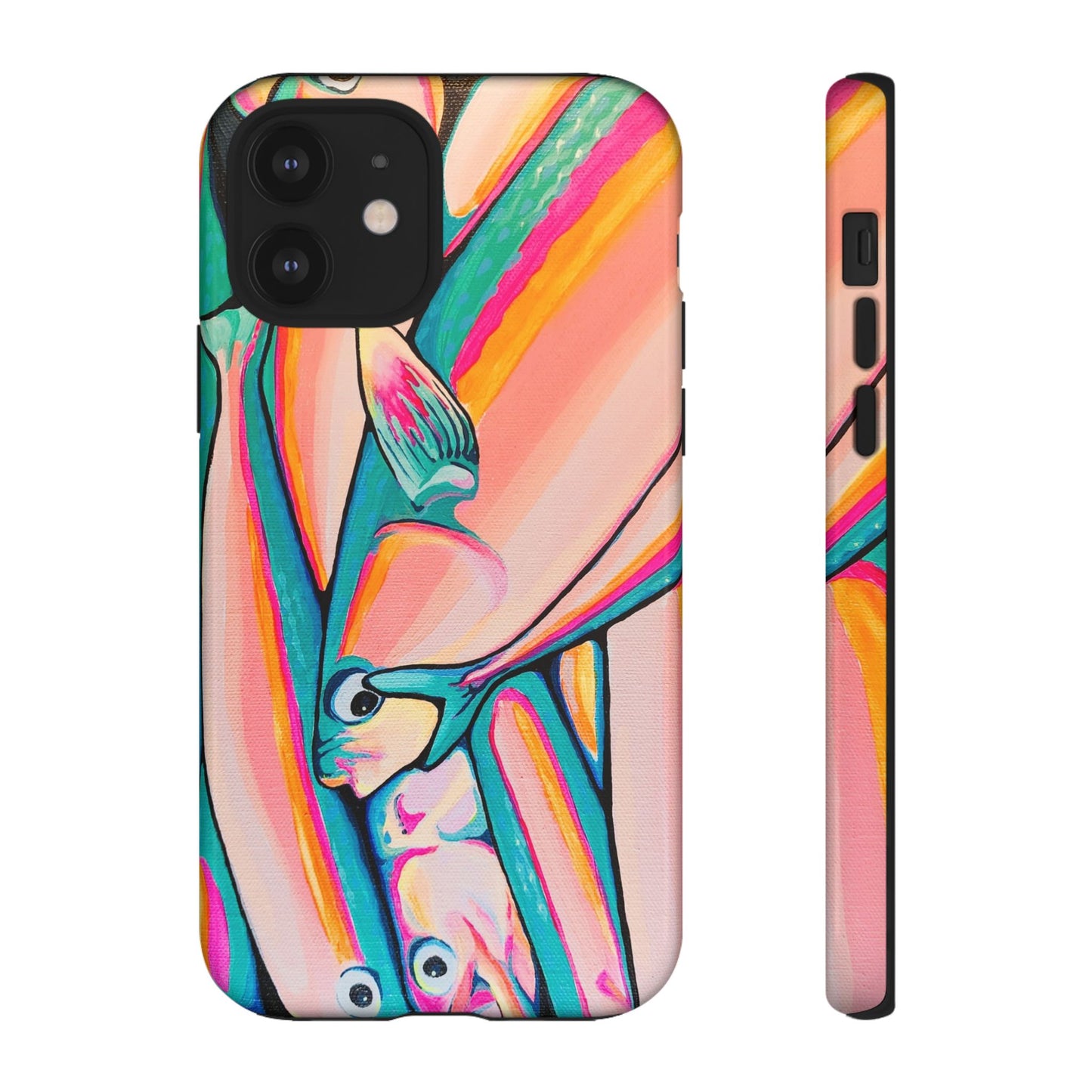 Neon Fish Tough Phone Case
