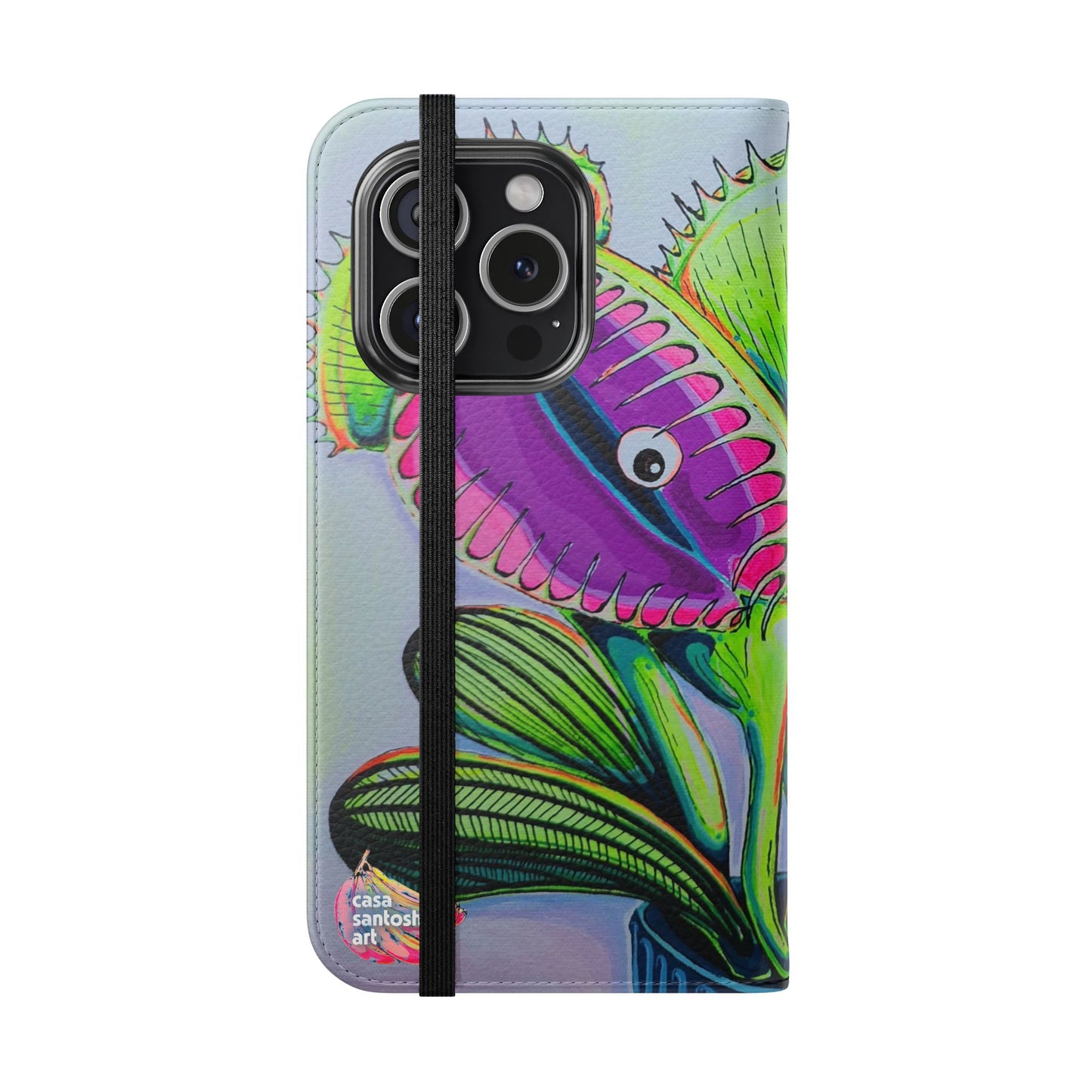 Cyclops Venus Fly Trap Flip Phone Case – Wallet Cover with Card Slots