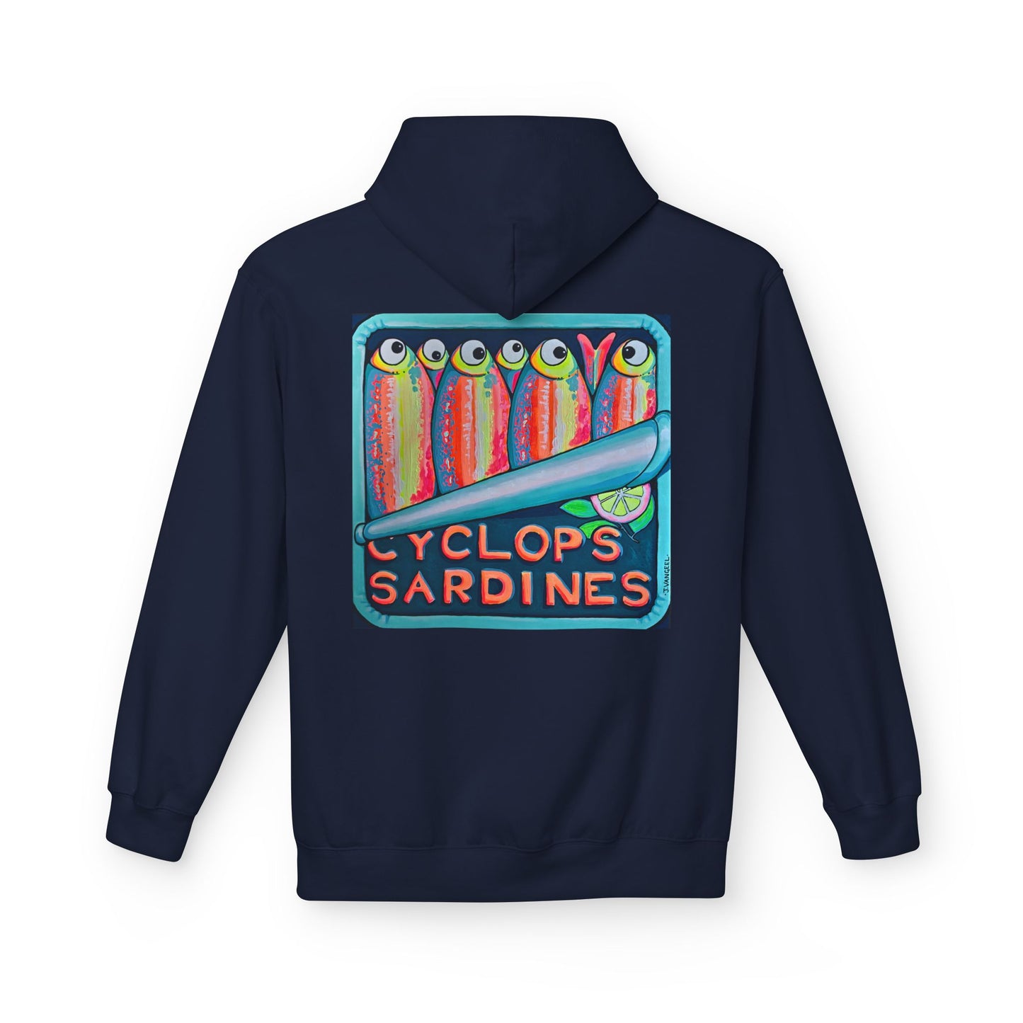 Unisex Neon Sardines Soft Hoodie