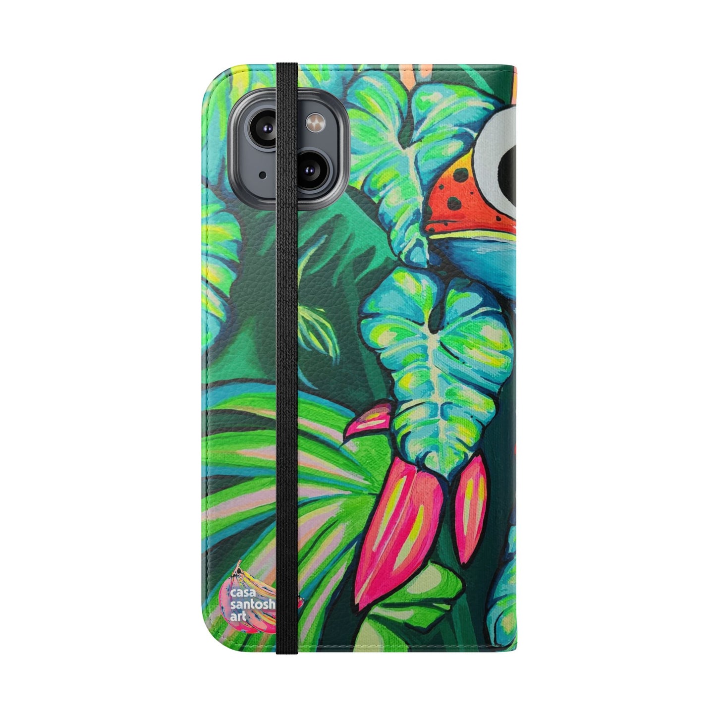 Cyclops Red Frog Flip Phone Case – Wallet Cover with Card Slots