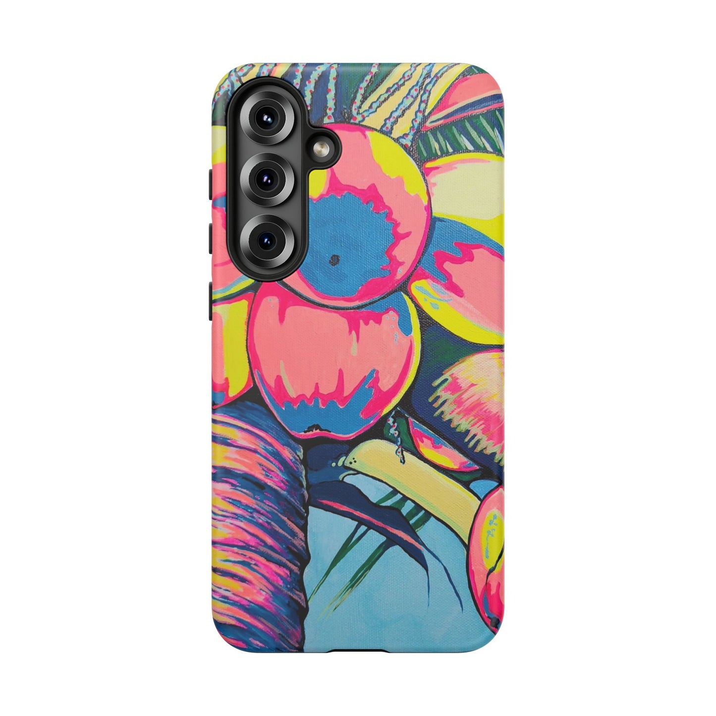 Neon Coconuts Tough Phone Case