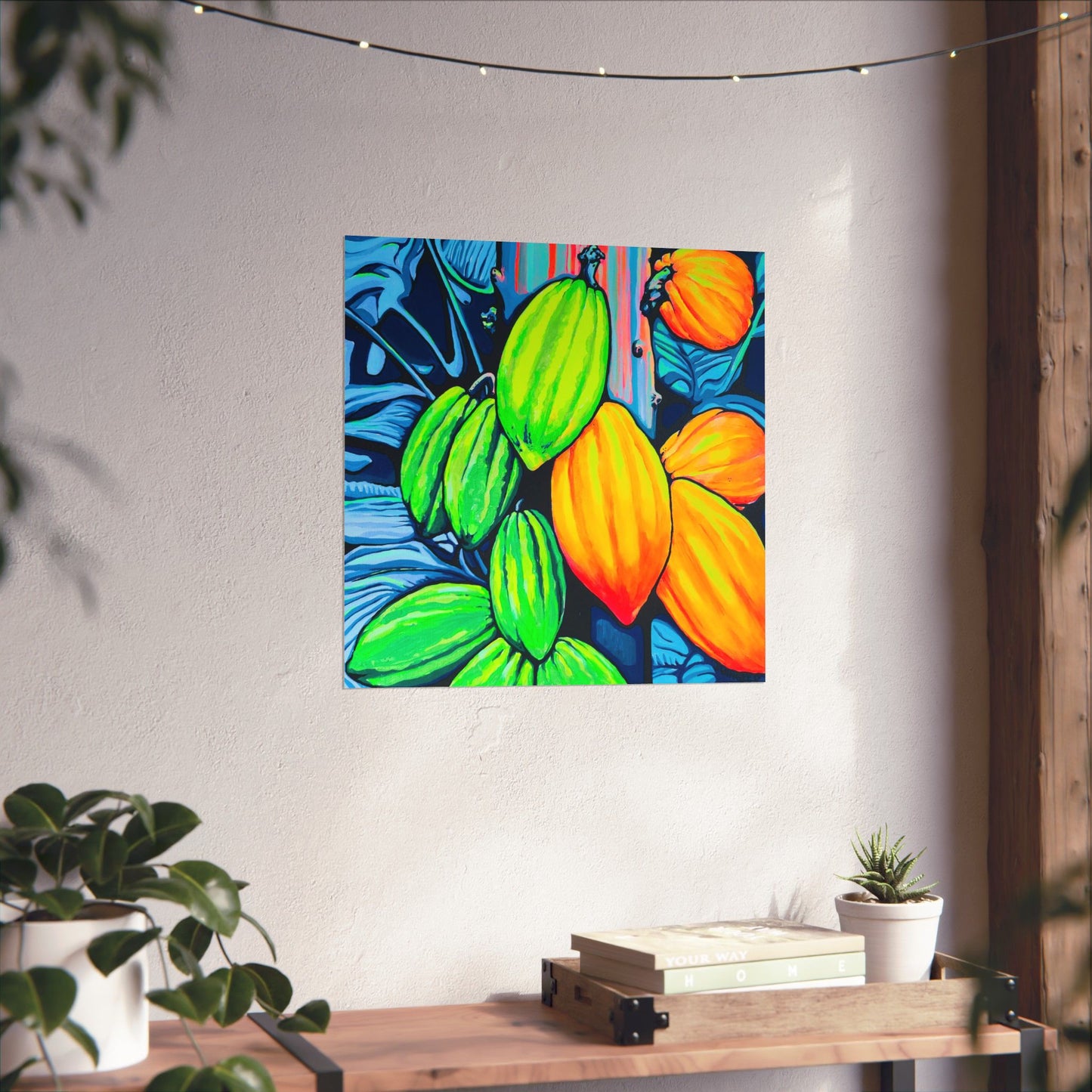 Neon Cacao Giclée Art Poster
