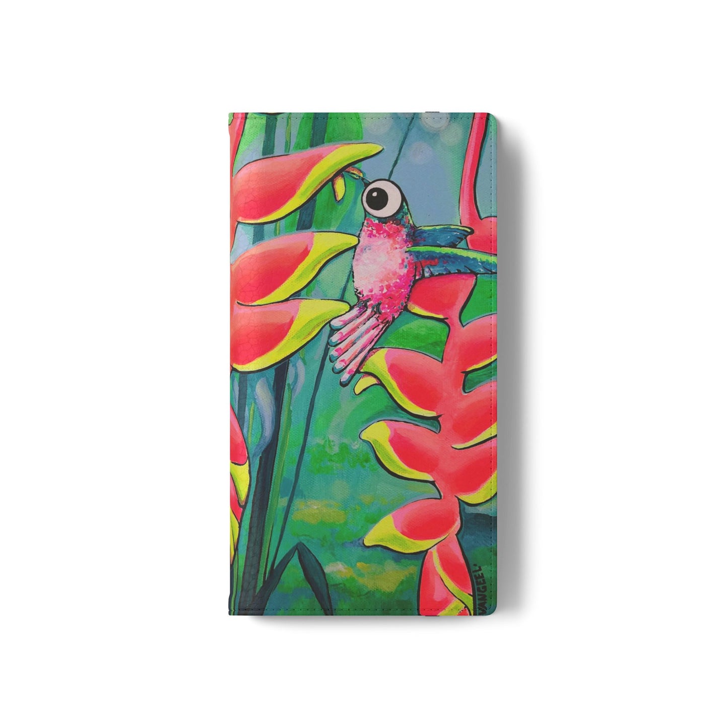 Cyclops Hummingbirds Flip Phone Case – Wallet Cover with Card Slots