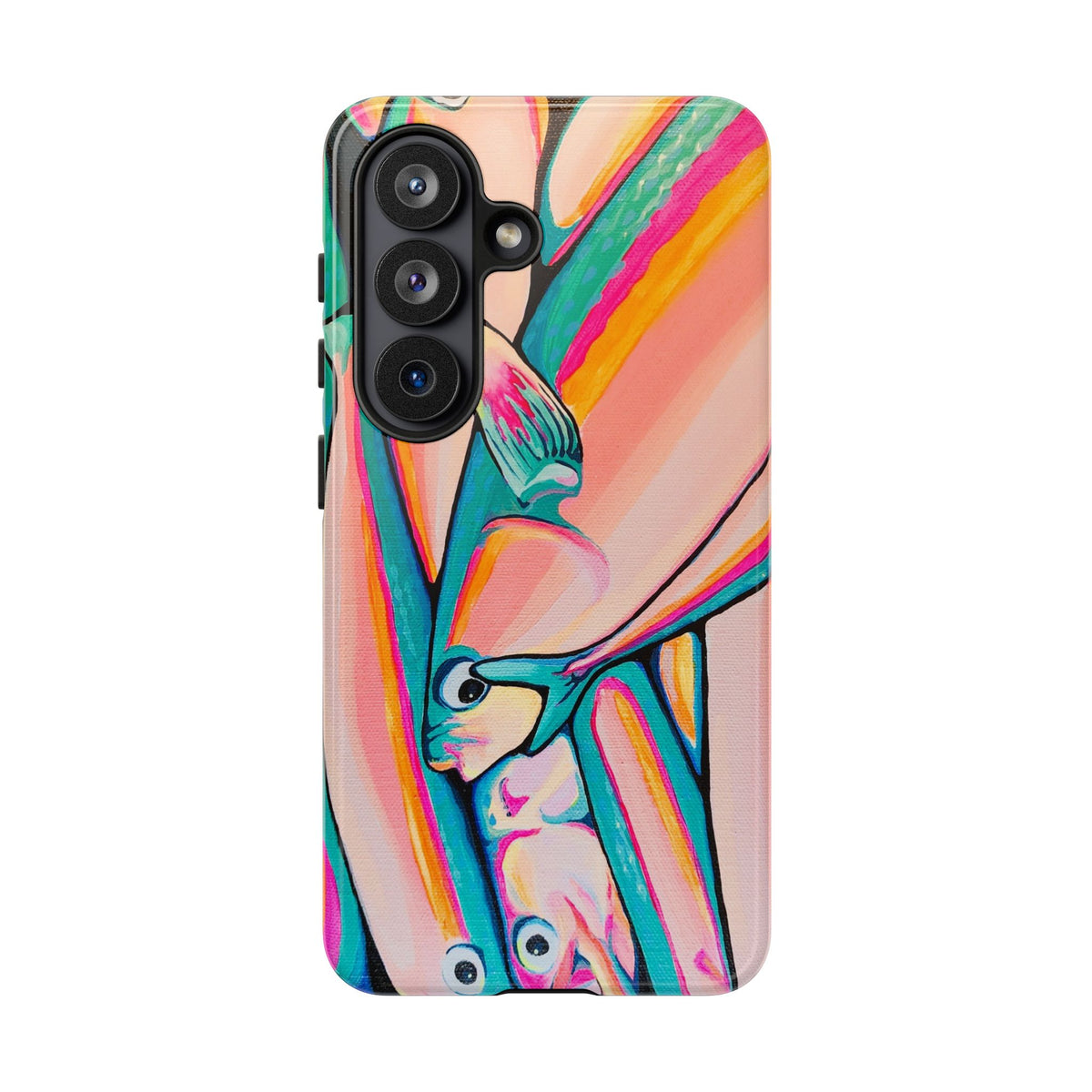 Neon Fish Tough Phone Case