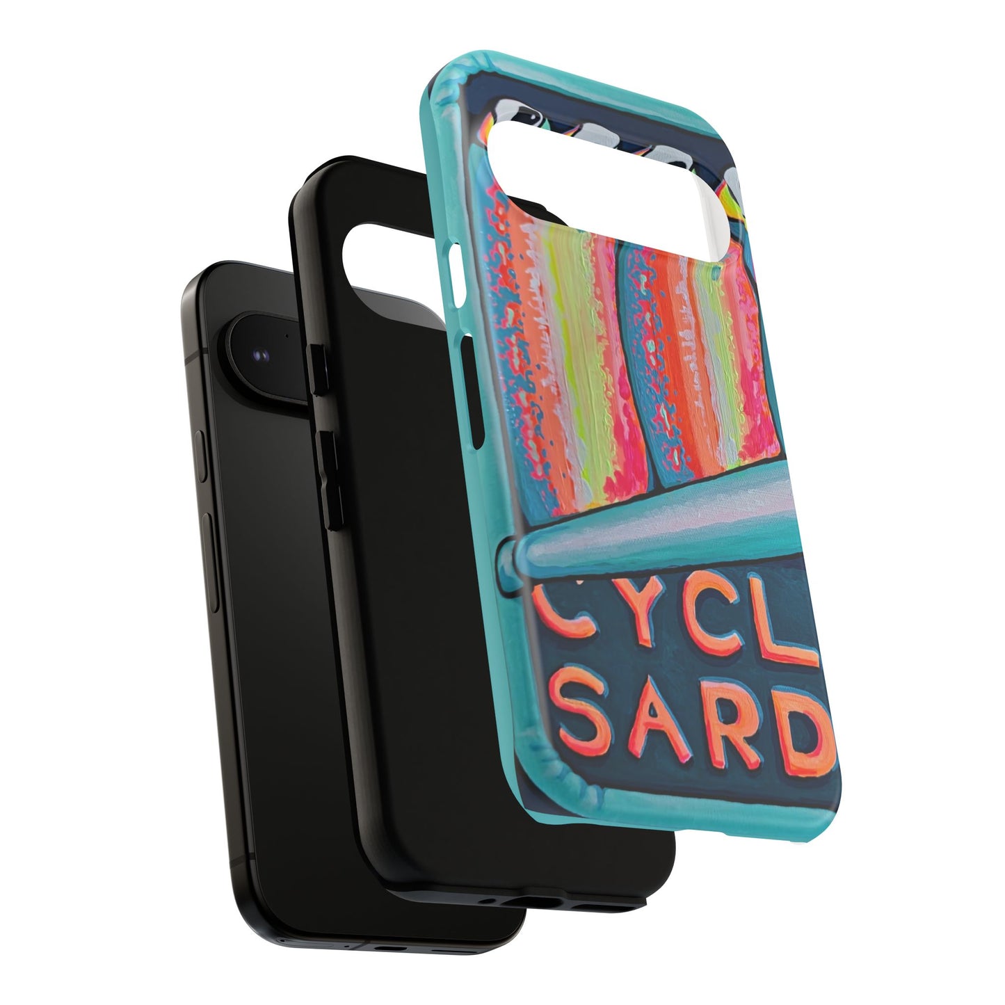 Neon Sardines Tough Phone Case
