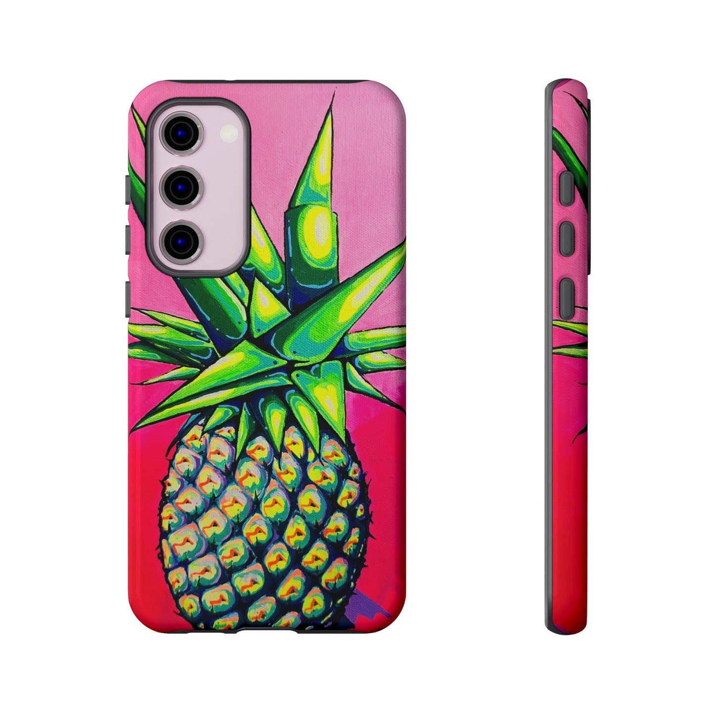 Neon Pineapple Tough Phone Case