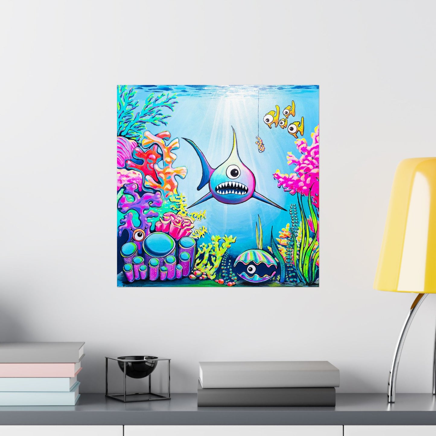 Cyclops Shark Giclée Art Poster
