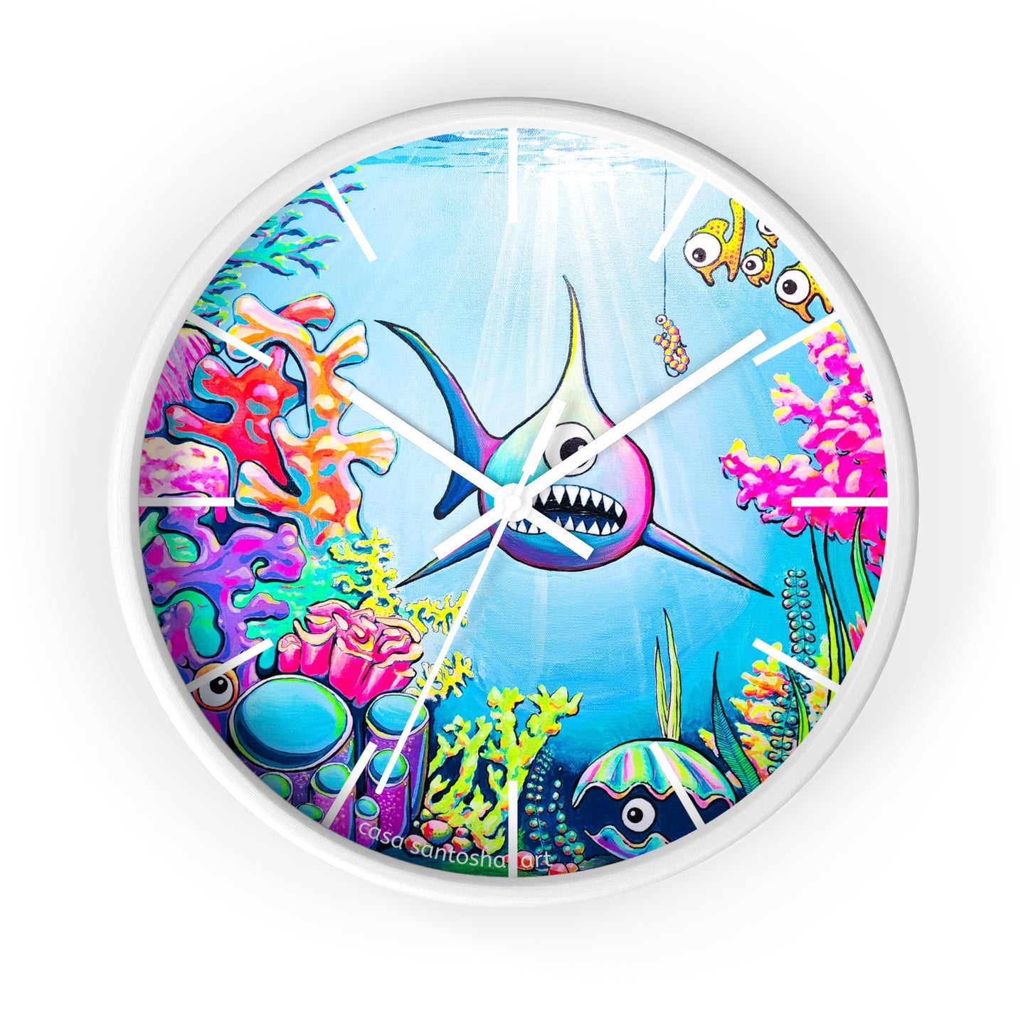 Cyclops Shark Pop Art Wall Clock