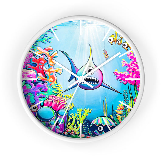 Cyclops Shark Pop Art Wall Clock