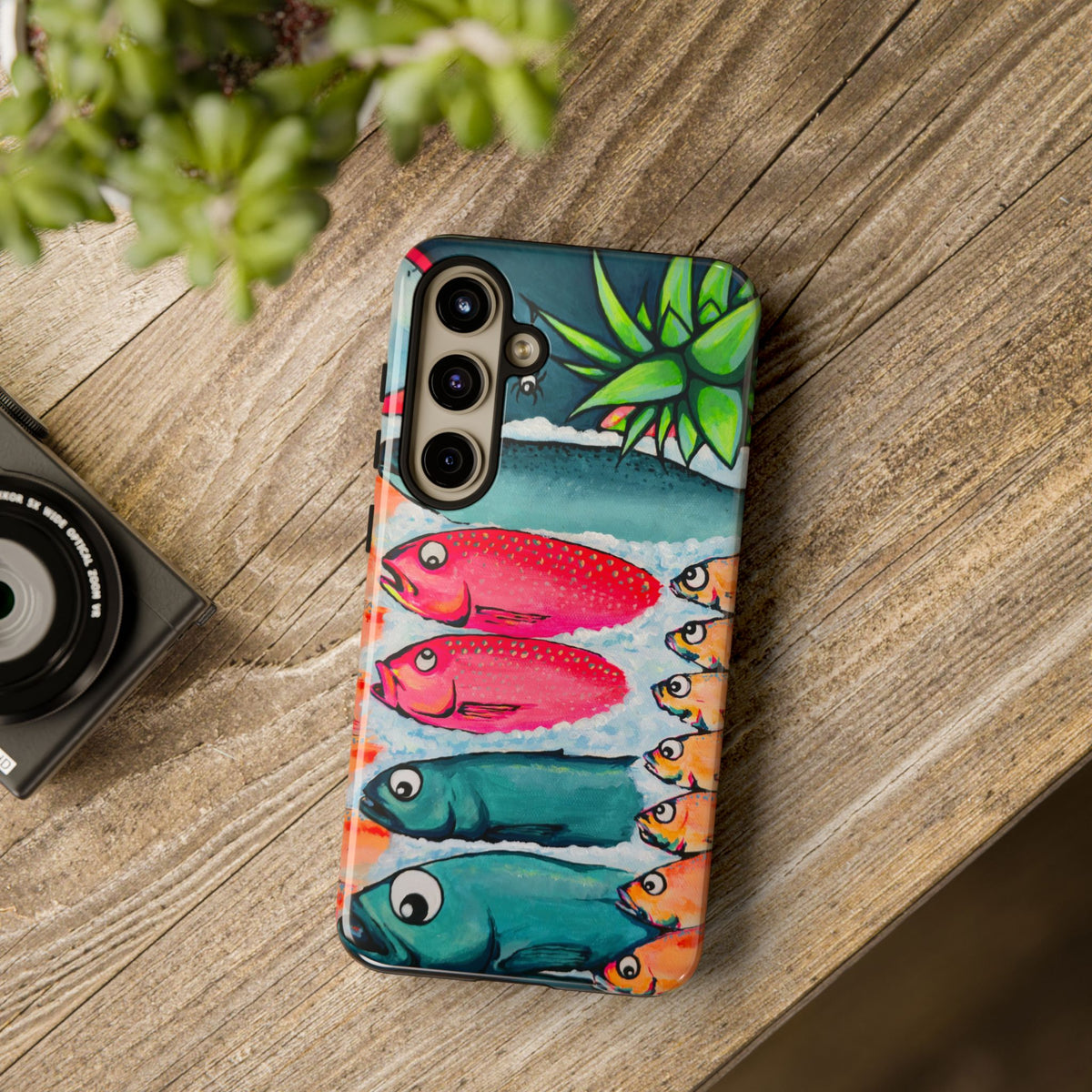 Neon Cabo Fish Market Tough Phone Case