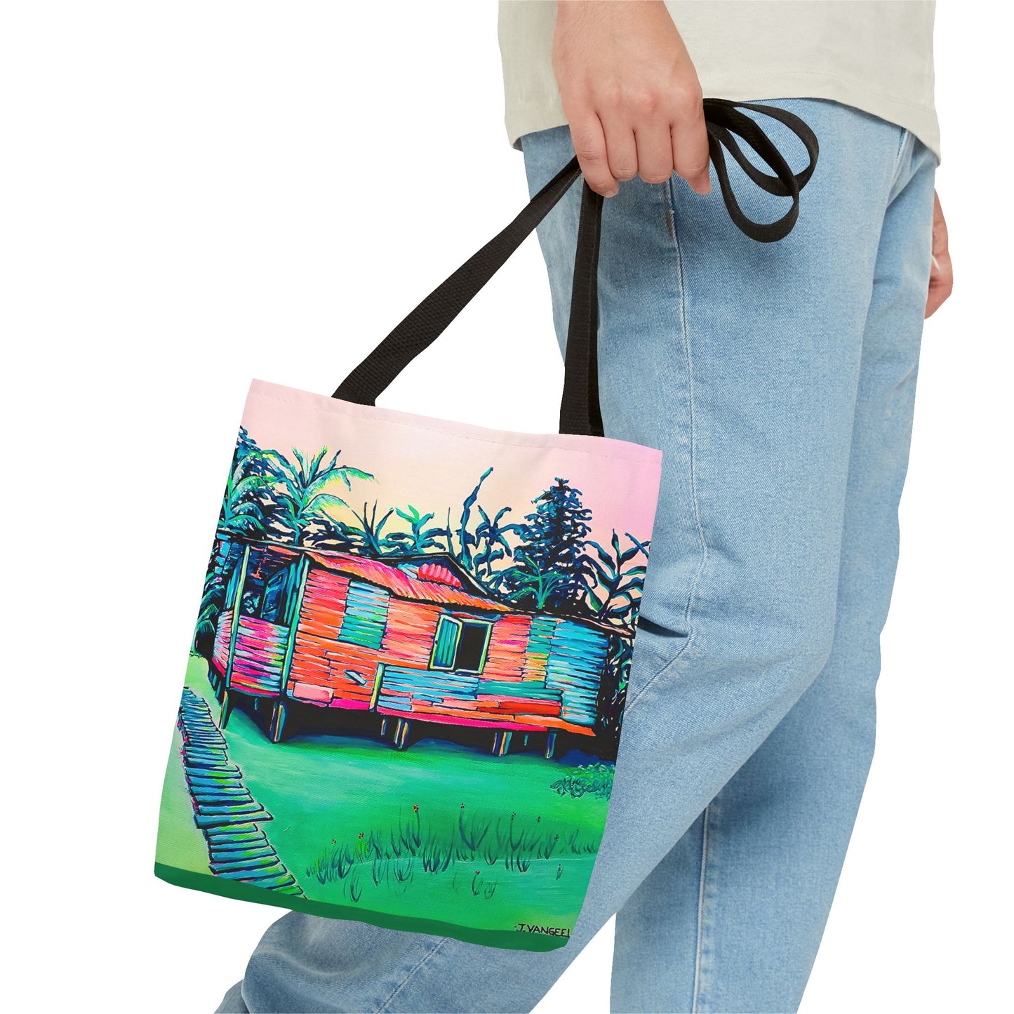 Premium Luis Russell House Bocas Tote Bag, Original Artist Design, Reusable Shopping Tote, Eco-Friendly