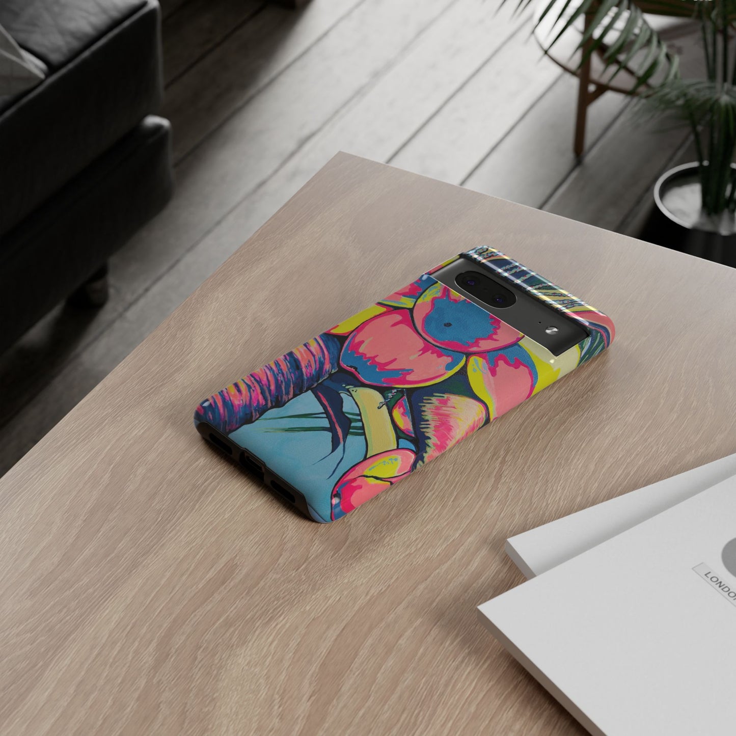 Neon Coconuts Tough Phone Case