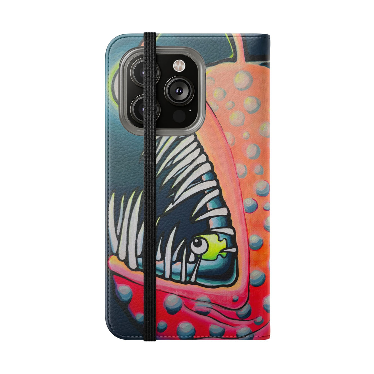 Cyclops Anglerfish Flip Phone Case – Wallet Cover with Card Slots