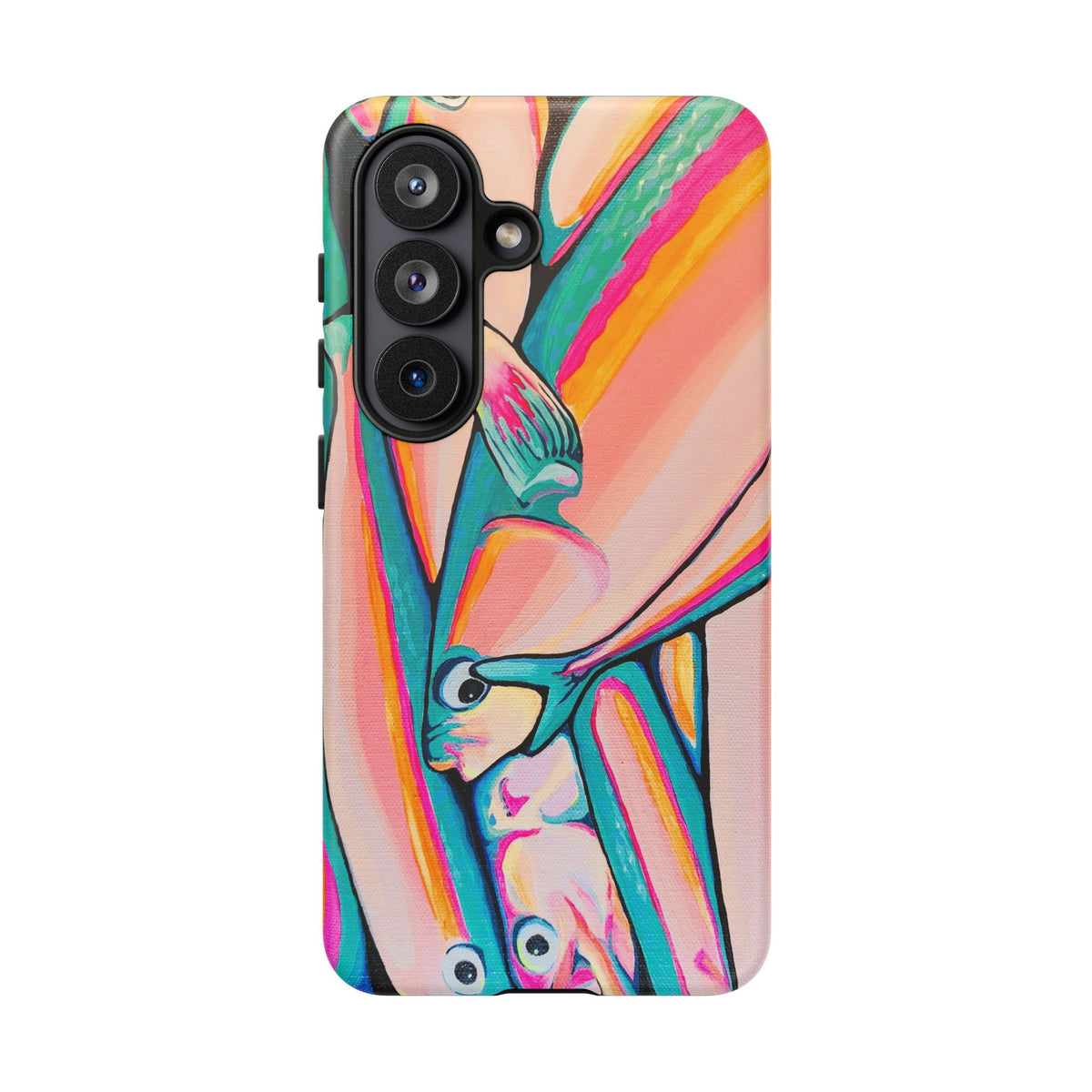 Neon Fish Tough Phone Case