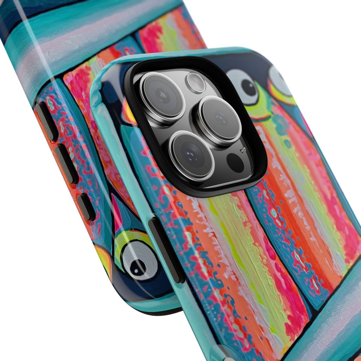 Neon Sardines Tough Phone Case