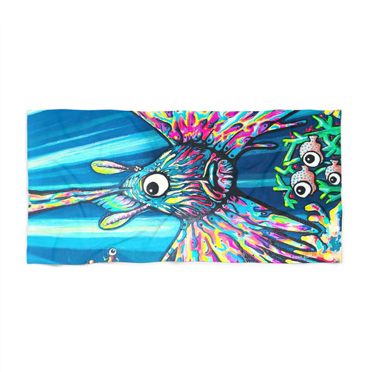 Cyclops Lionfish Beach Towel for Summer Fun and Vacation Essentials
