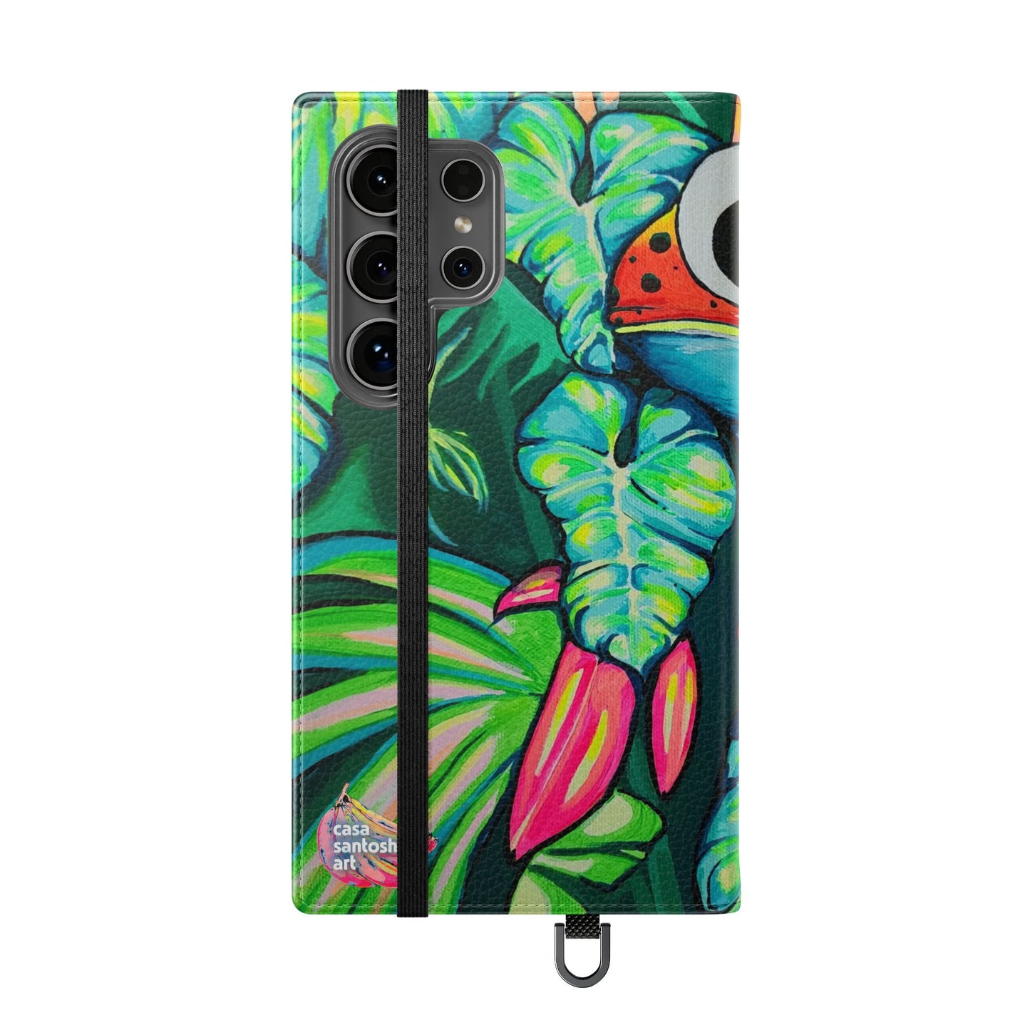 Cyclops Red Frog Flip Phone Case – Wallet Cover with Card Slots