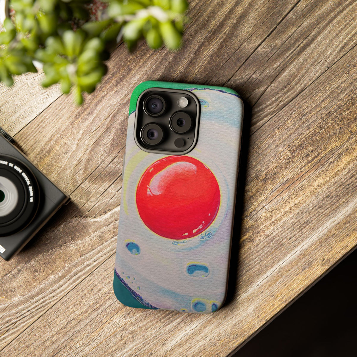 Neon Fried Egg Tough Phone Case
