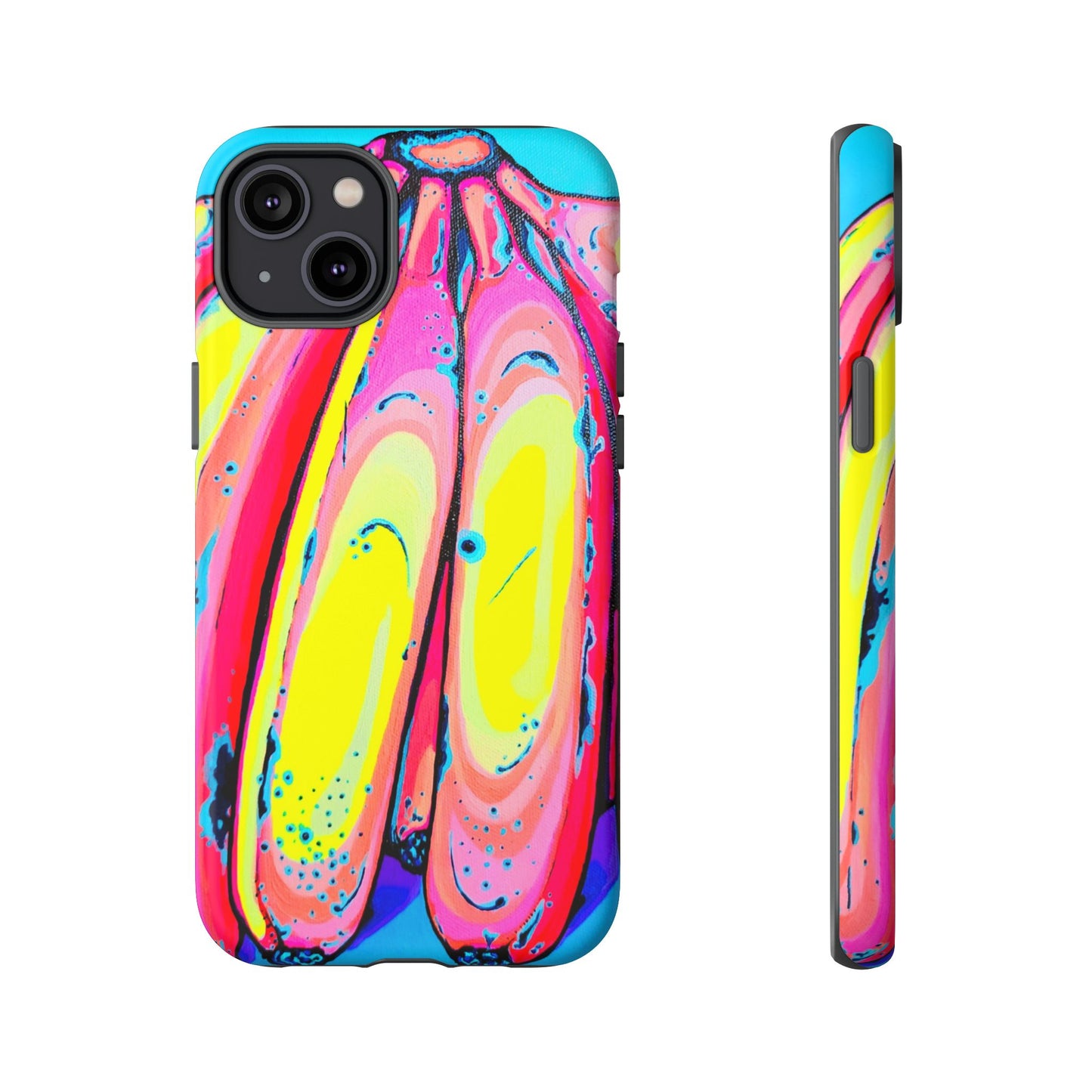 Neon Fat Bananas Tough Phone Case