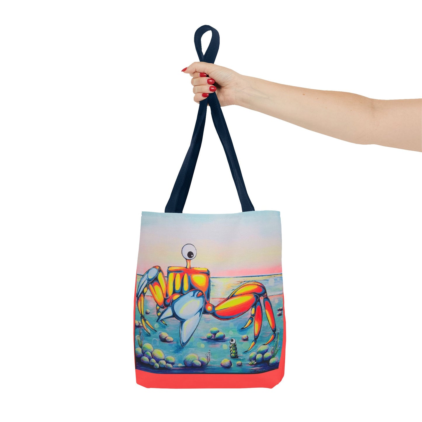 Premium Cyclops Crab Tote Bag, Original Artist Design, Reusable Shopping Tote,  Eco-Friendly