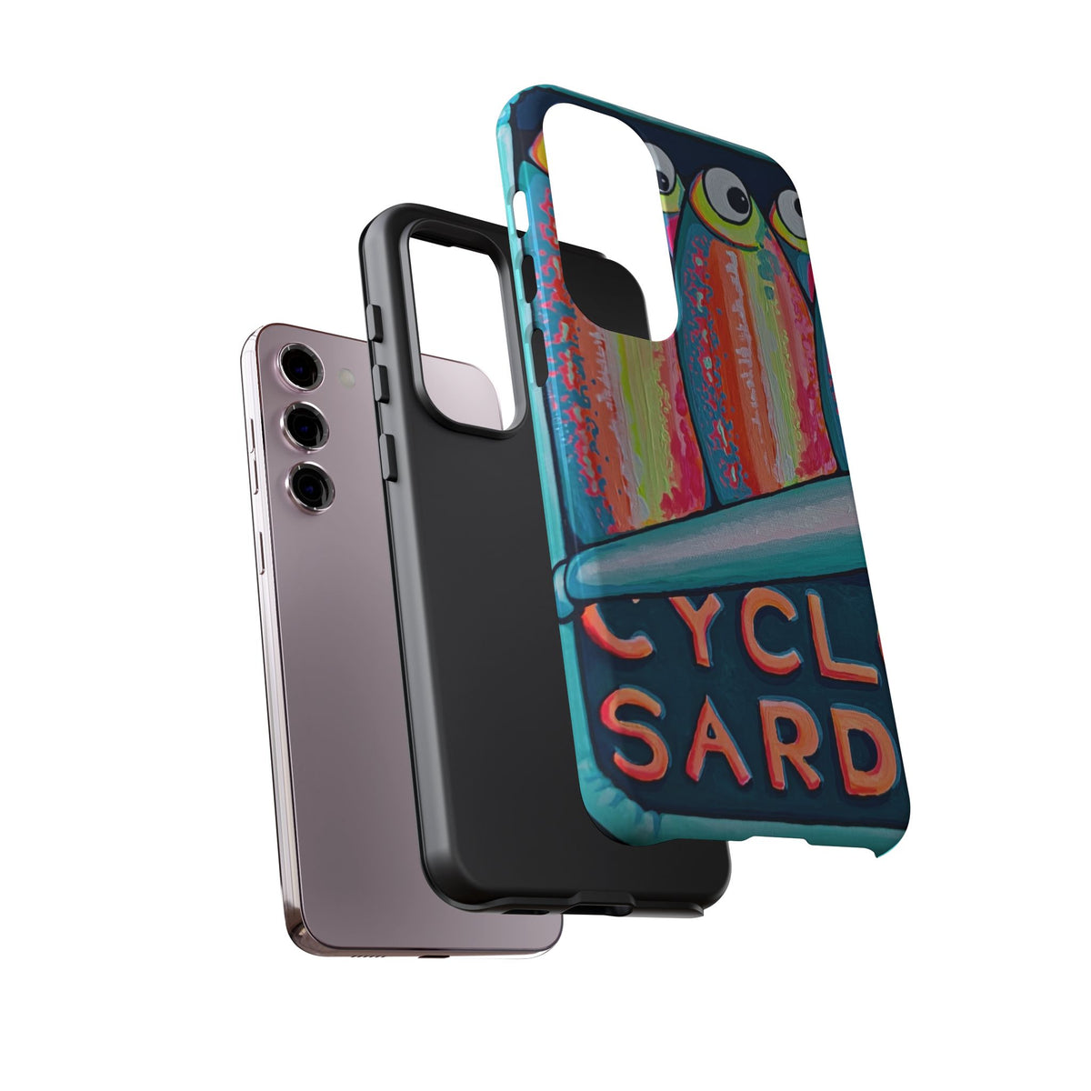 Neon Sardines Tough Phone Case