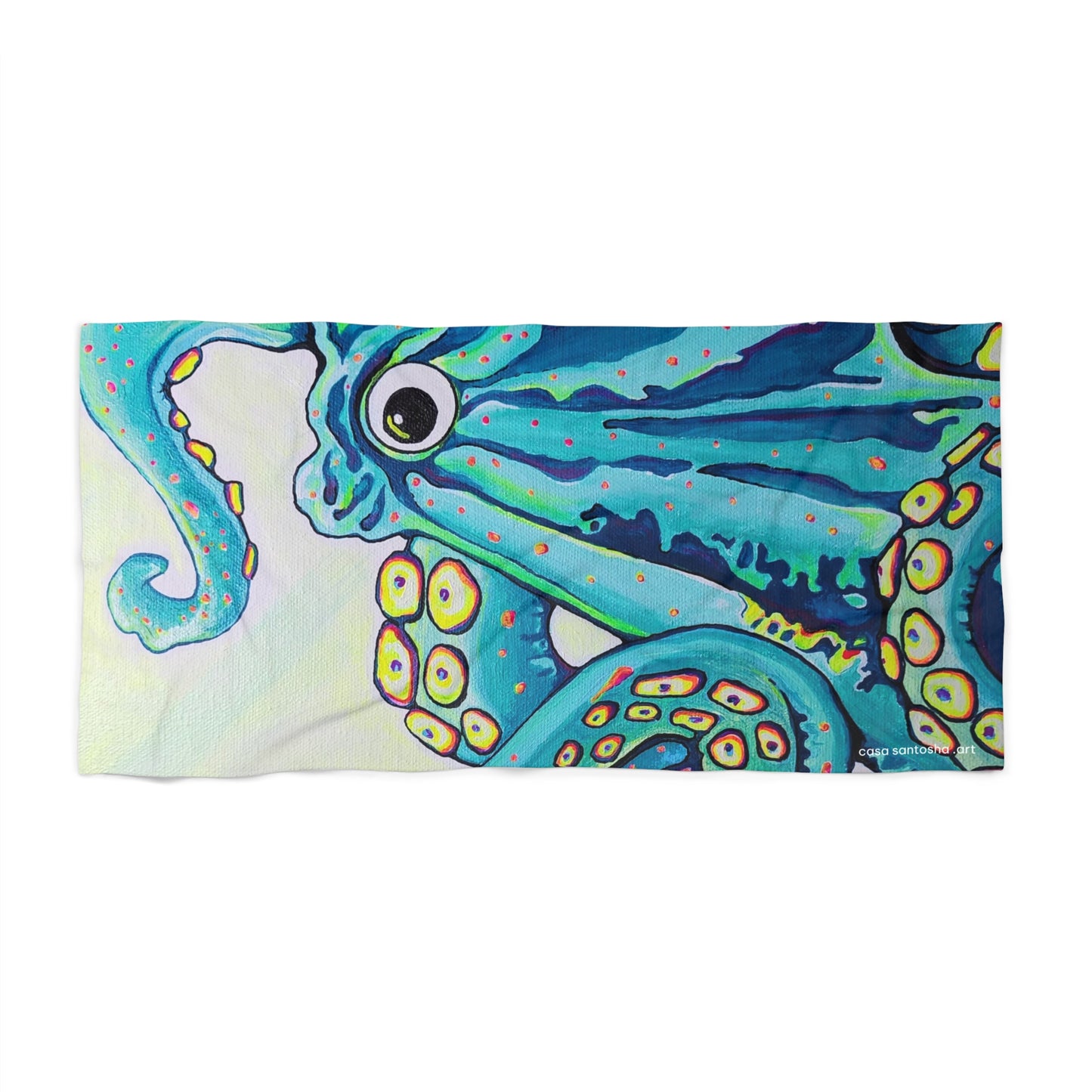 Cyclops Octopus Beach Towel for Summer Fun and Vacation Essentials
