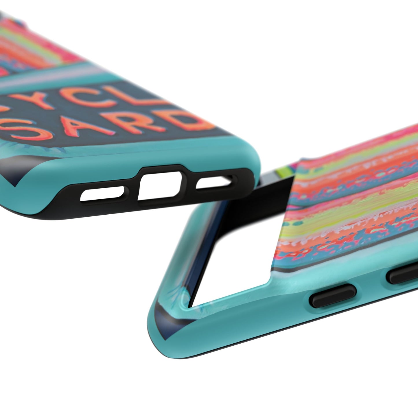 Neon Sardines Tough Phone Case