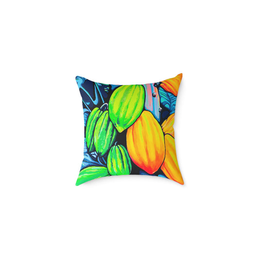 Neon Cacao Art Canvas Decorative Pillow