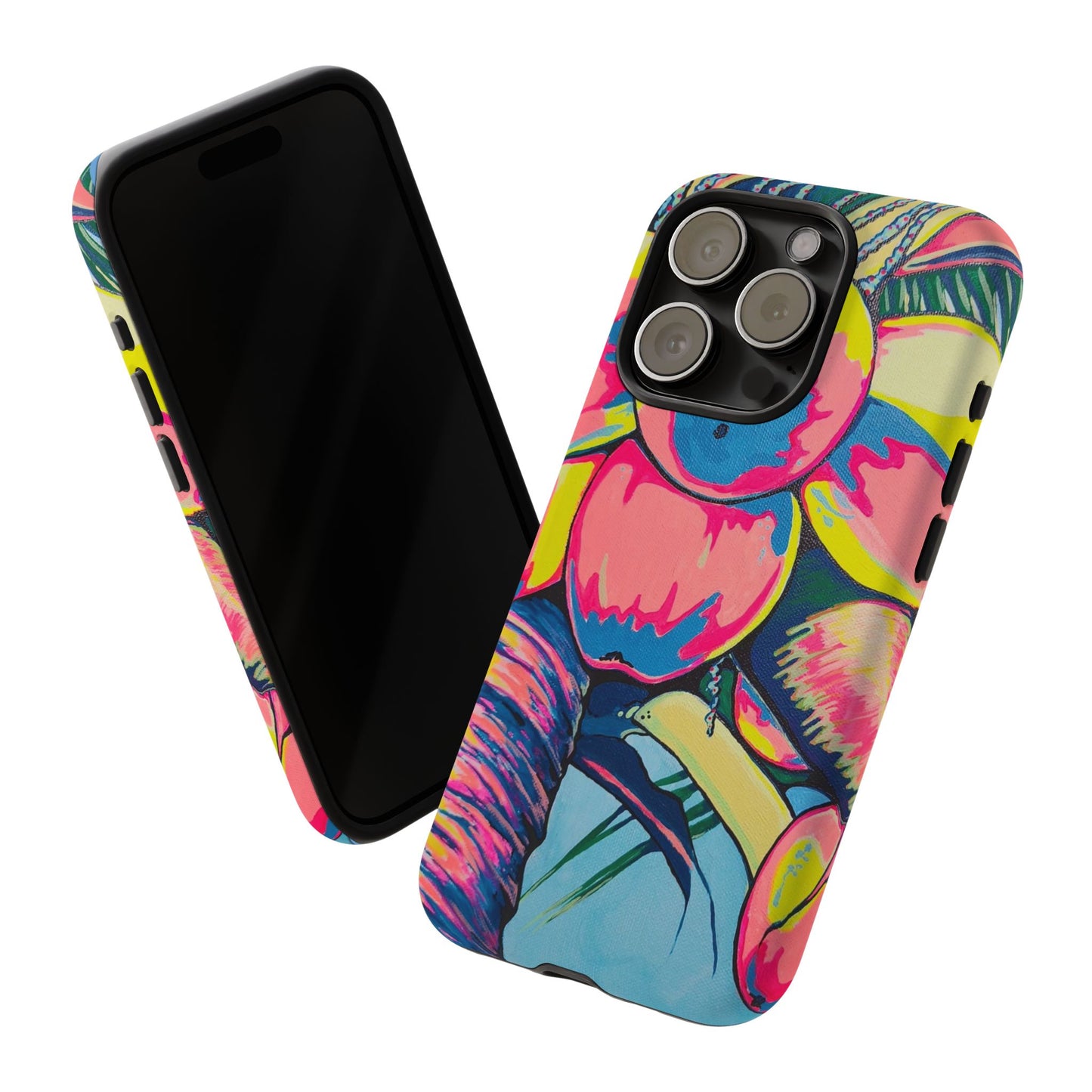 Neon Coconuts Tough Phone Case
