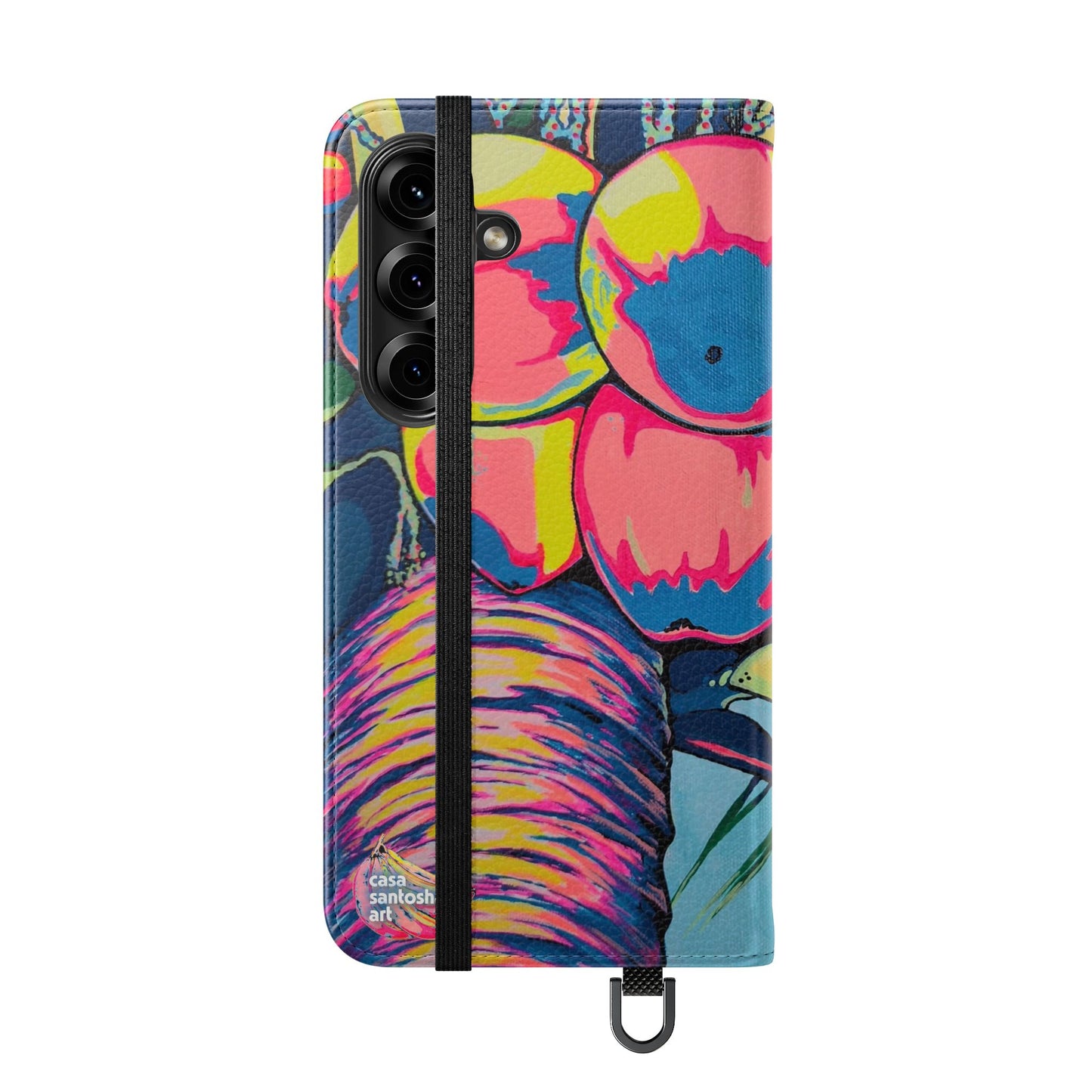 Neon Coconuts Flip Phone Case – Wallet Cover with Card Slots