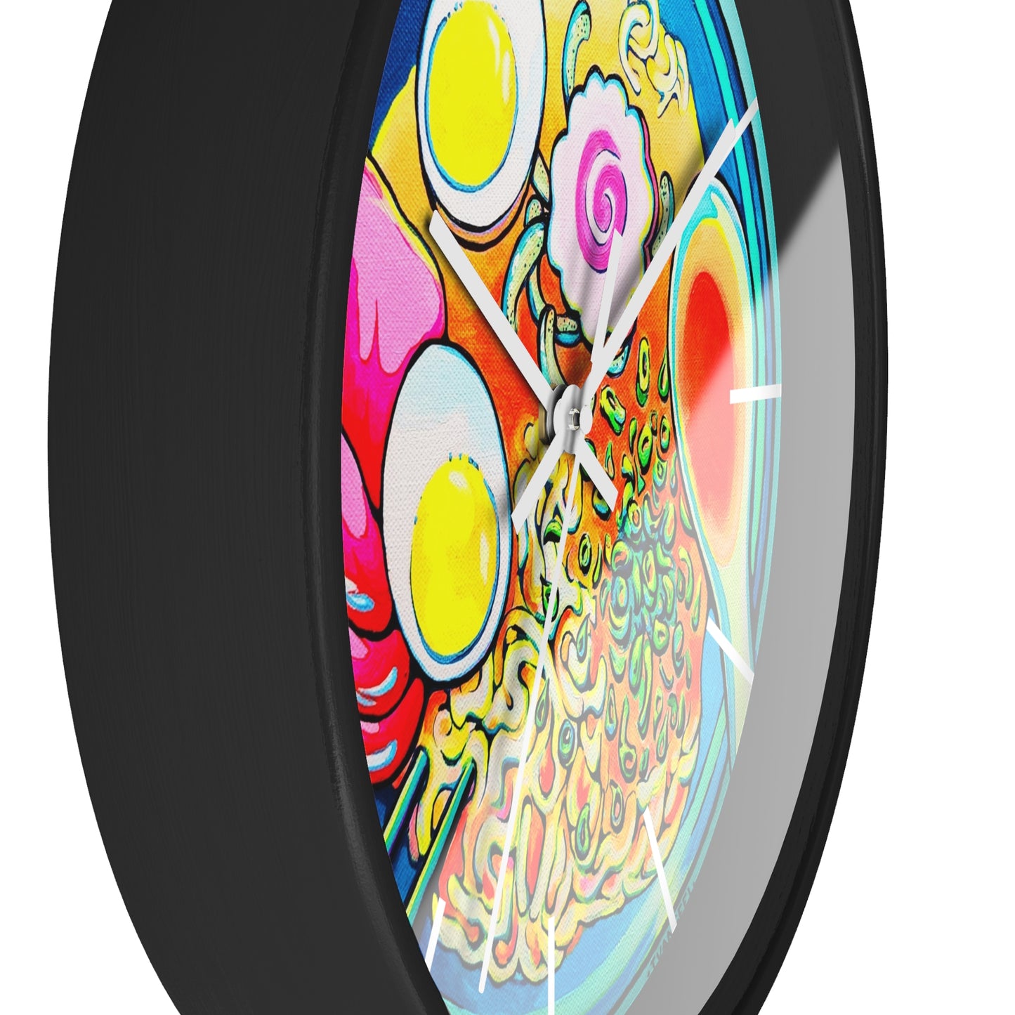 Neon Ramen Pop Art Wall Clock