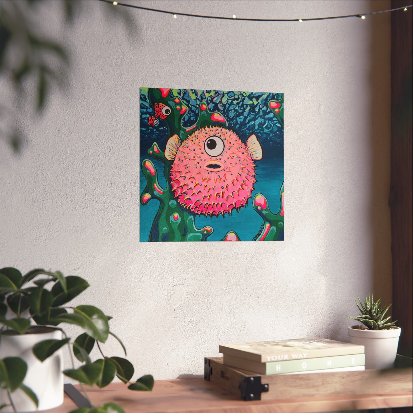 Cyclops Pufferfish Giclée Art Poster