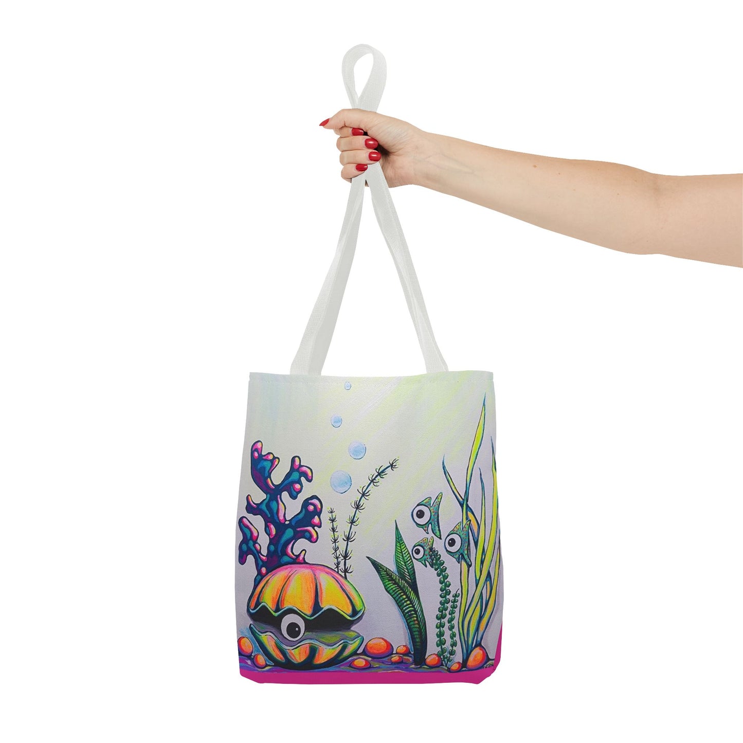 Premium Cyclops Clam Tote Bag, Original Artist Design, Reusable Shopping Tote,  Eco-Friendly